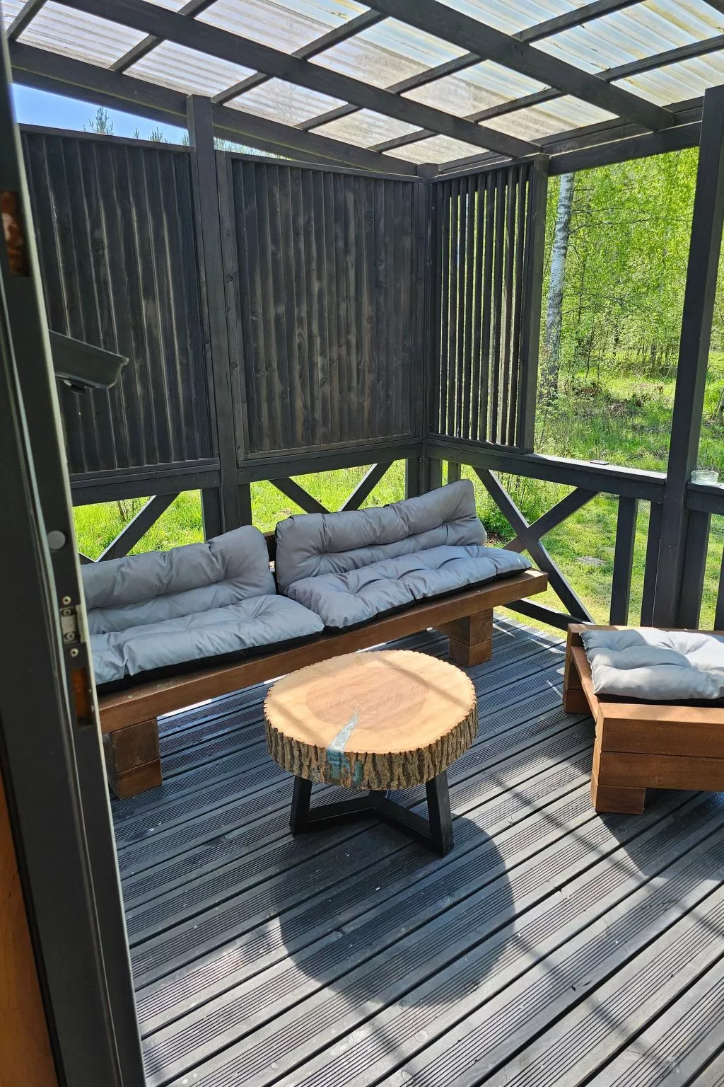 Ganzjahreshäuschen - blau-Binnen