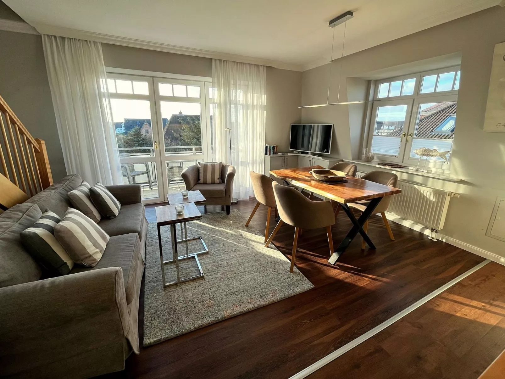 Wohnung mit Sonnenbalkon und Strandnähe