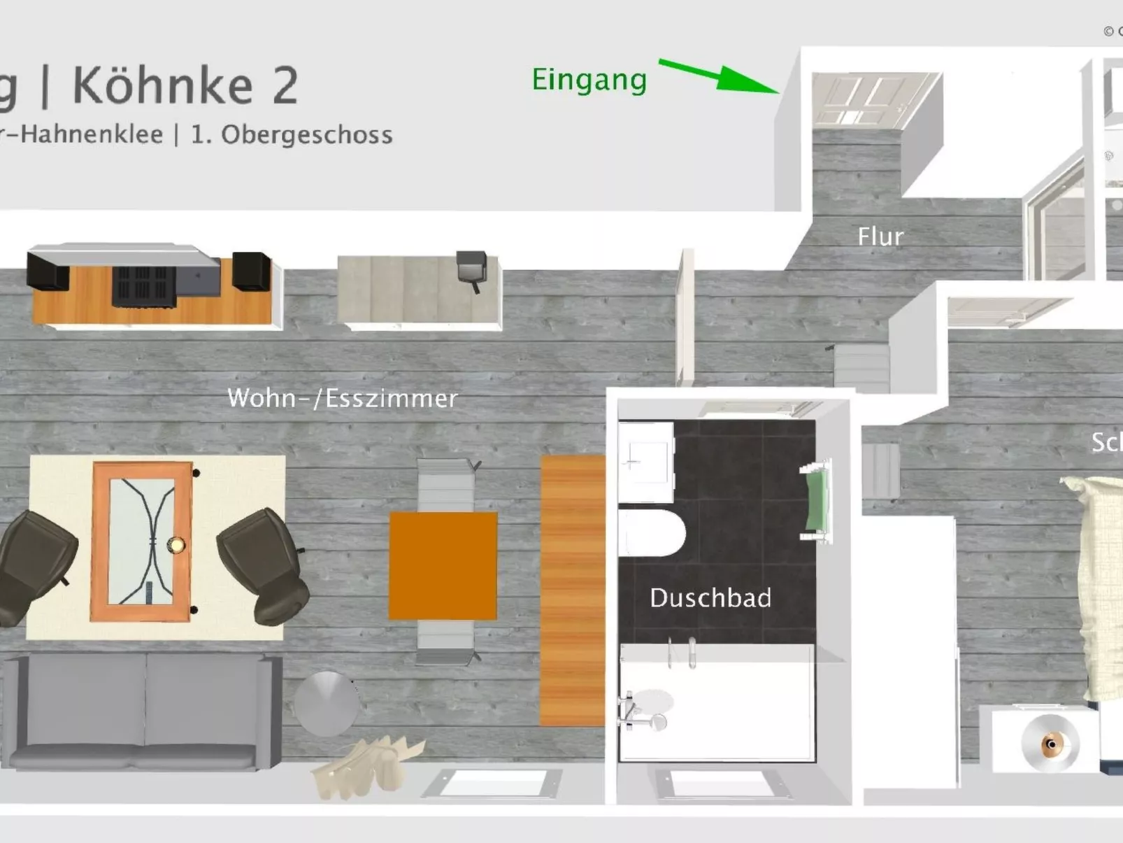 Ferienwohnung mit Boxspringbett-Binnen