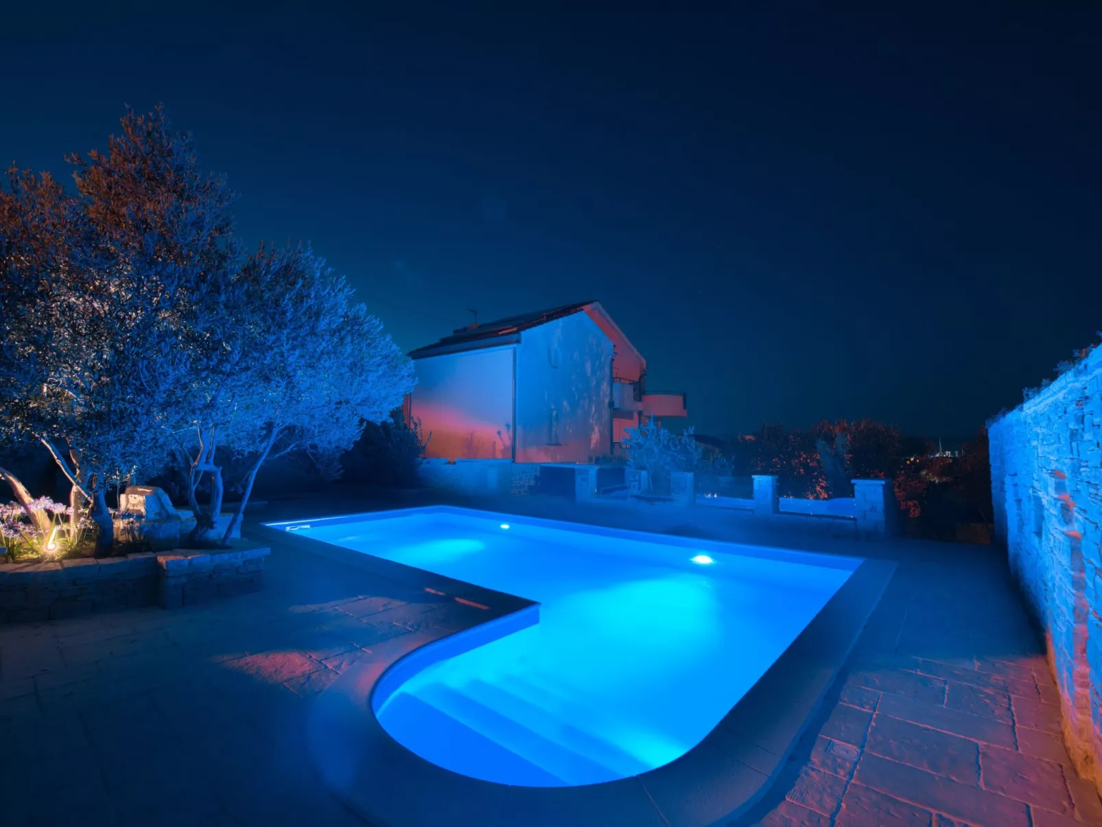 Wohnung "Villa Kos A-1" mit Pool-Buiten