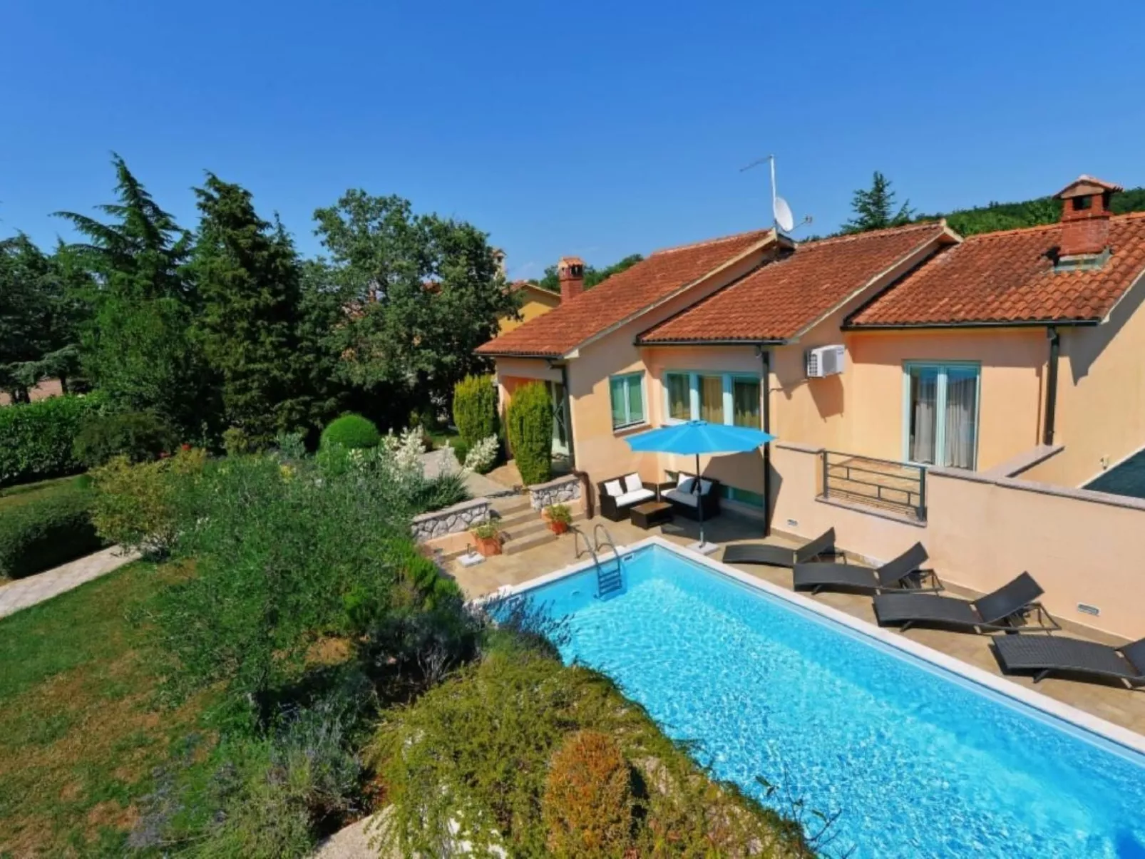 Villa Steffani in Kapelica, Istrien mit Pool