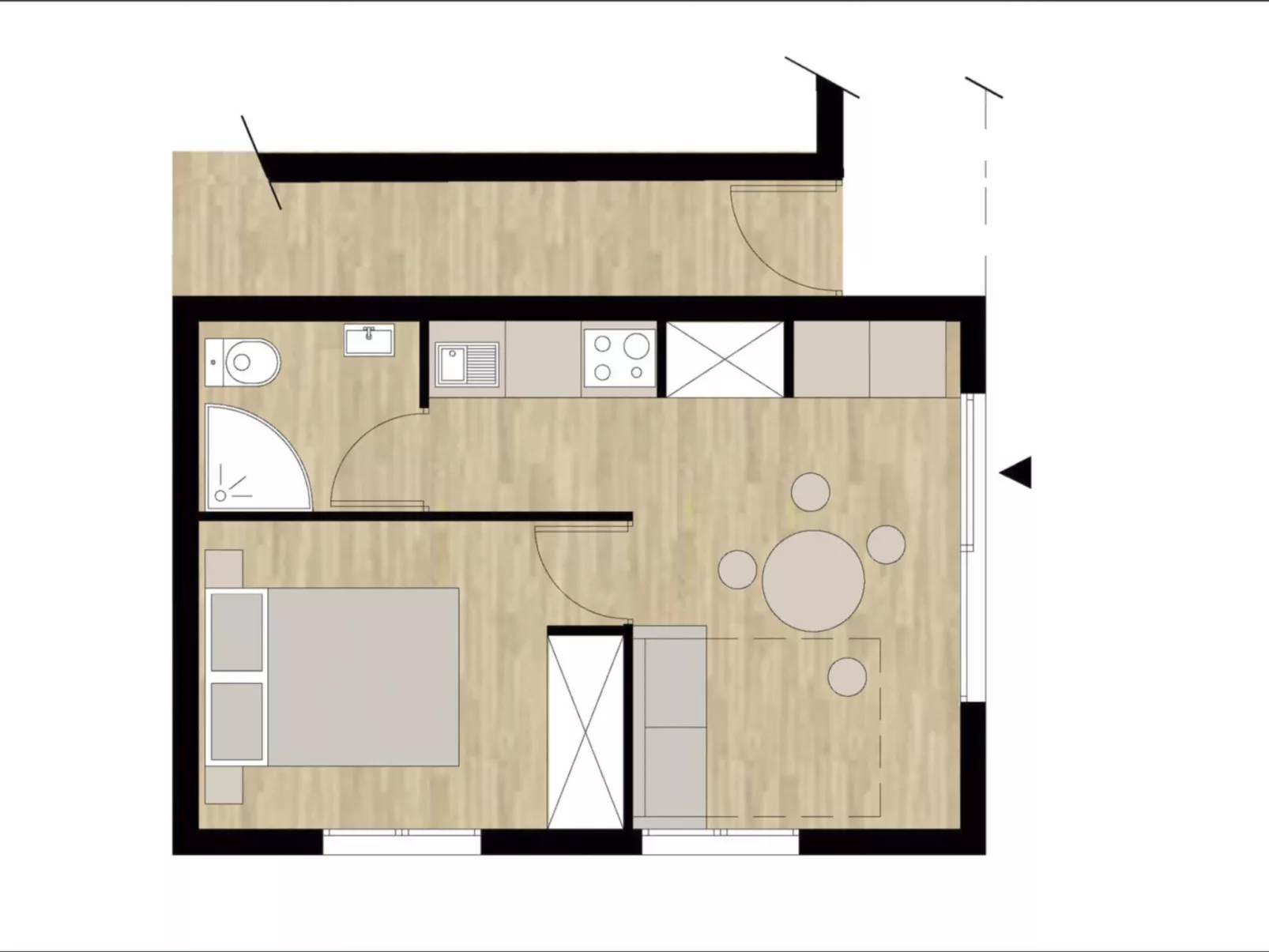 Studio 24 m2 - 4 Personen - In der Nähe der Pisten