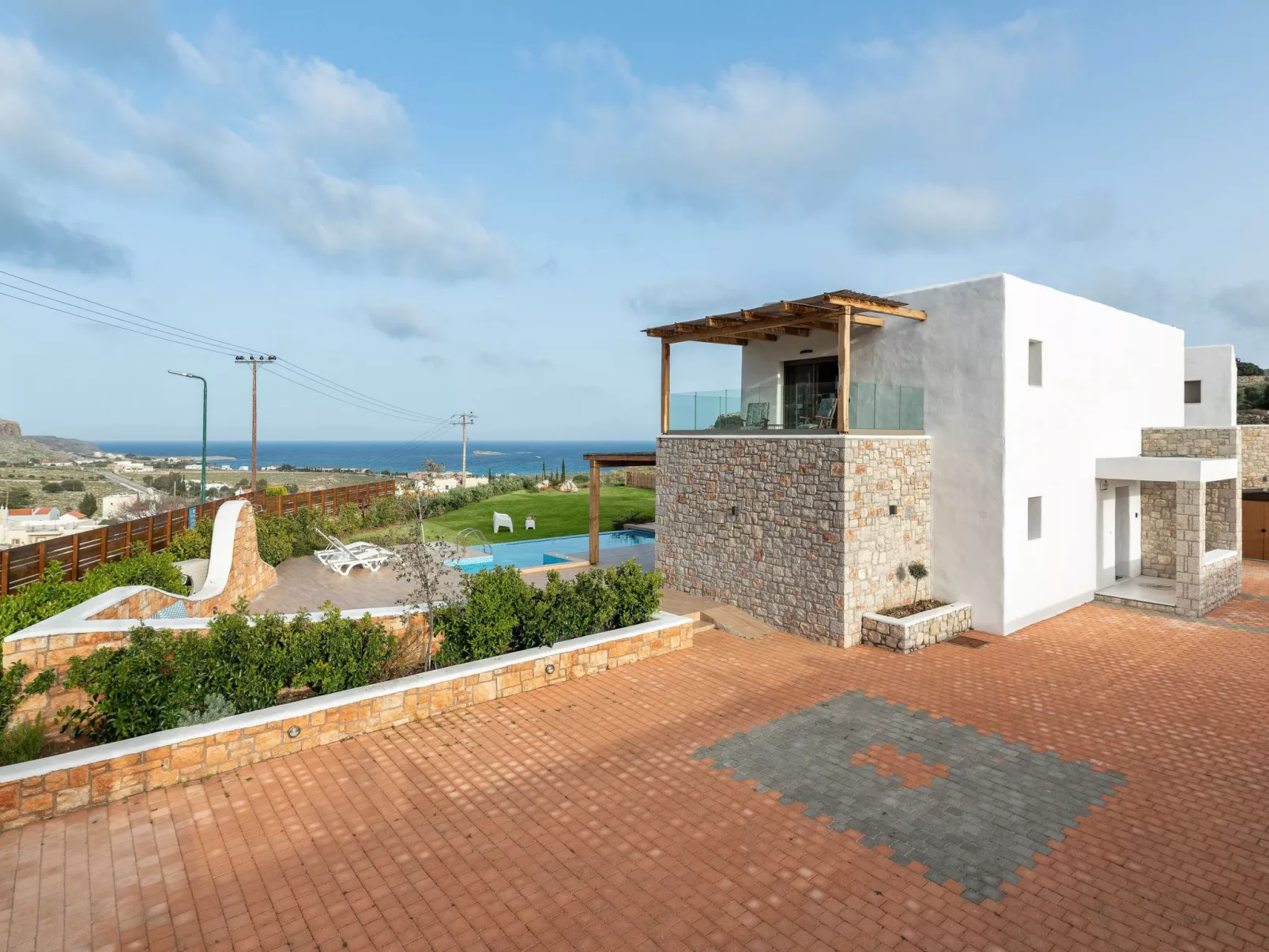 Luxus-Ferienvilla Ikaros-Buiten