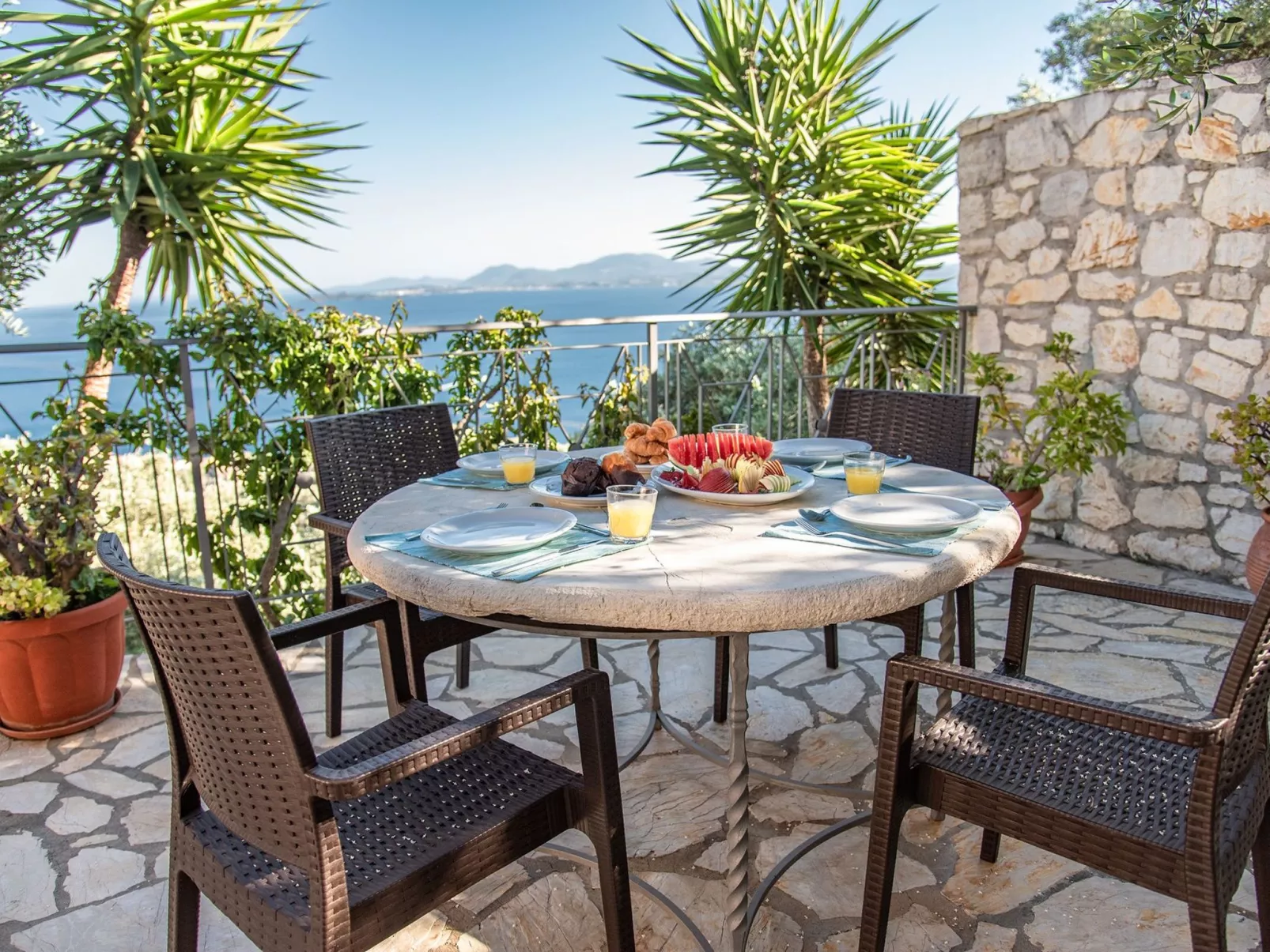 Villa Sotiris mit Pool und herrlichem Meerblick