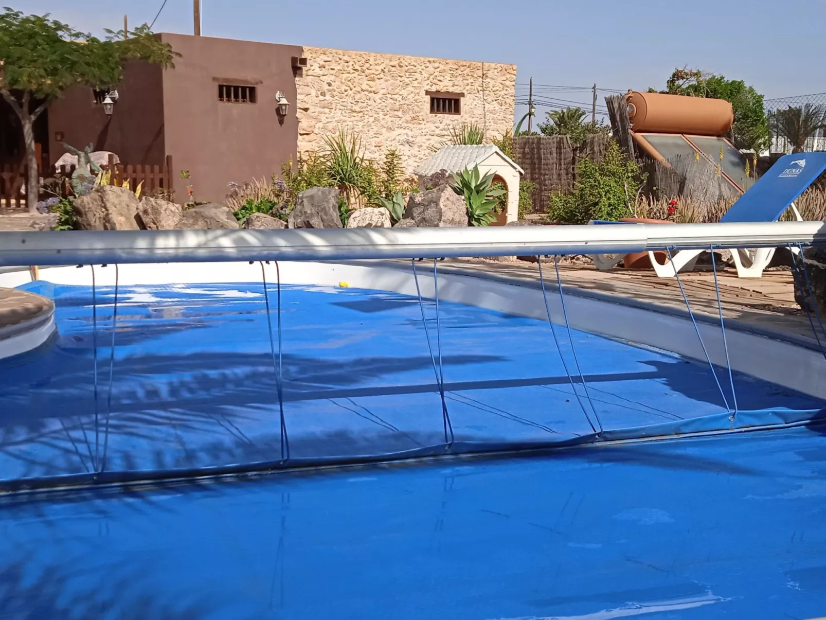 Kanarisches Haus mit privatem Pool und Garten-Buiten