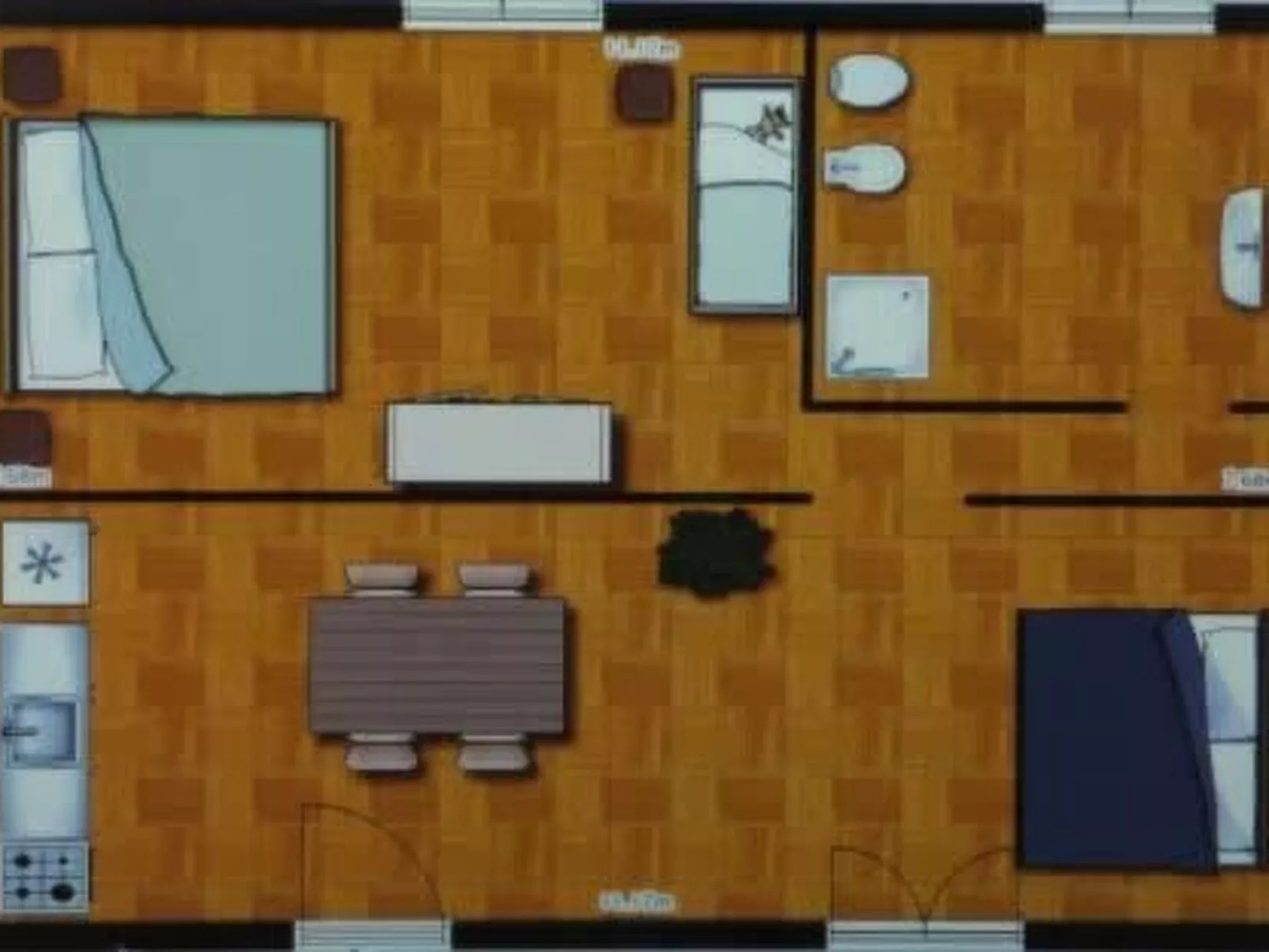 Das Landgut "Corte Canale Virgilio" mit Balkon-Binnen