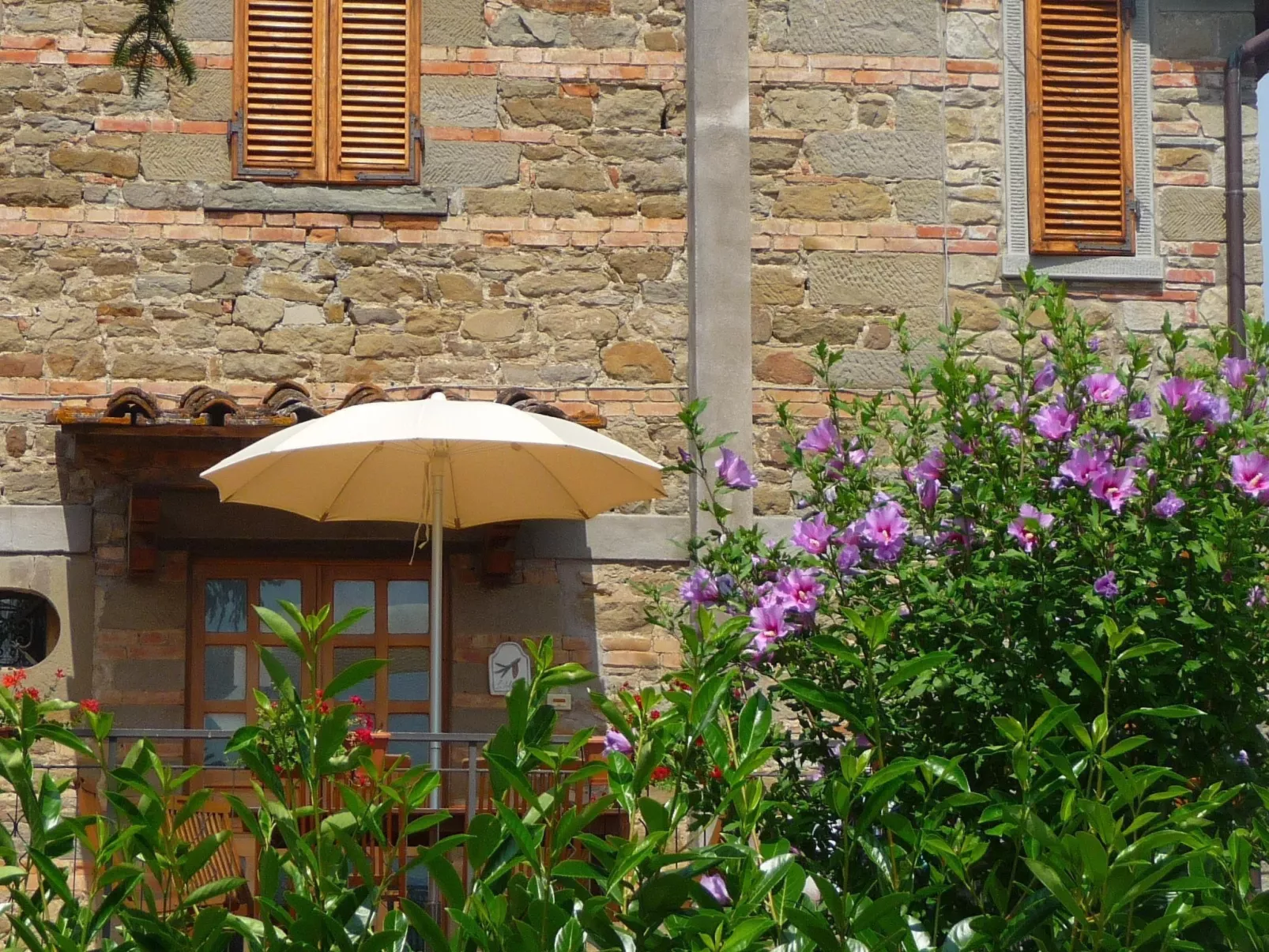 Fichtenhaus mit Schwimmbad zwischen Florenz und Arezzo