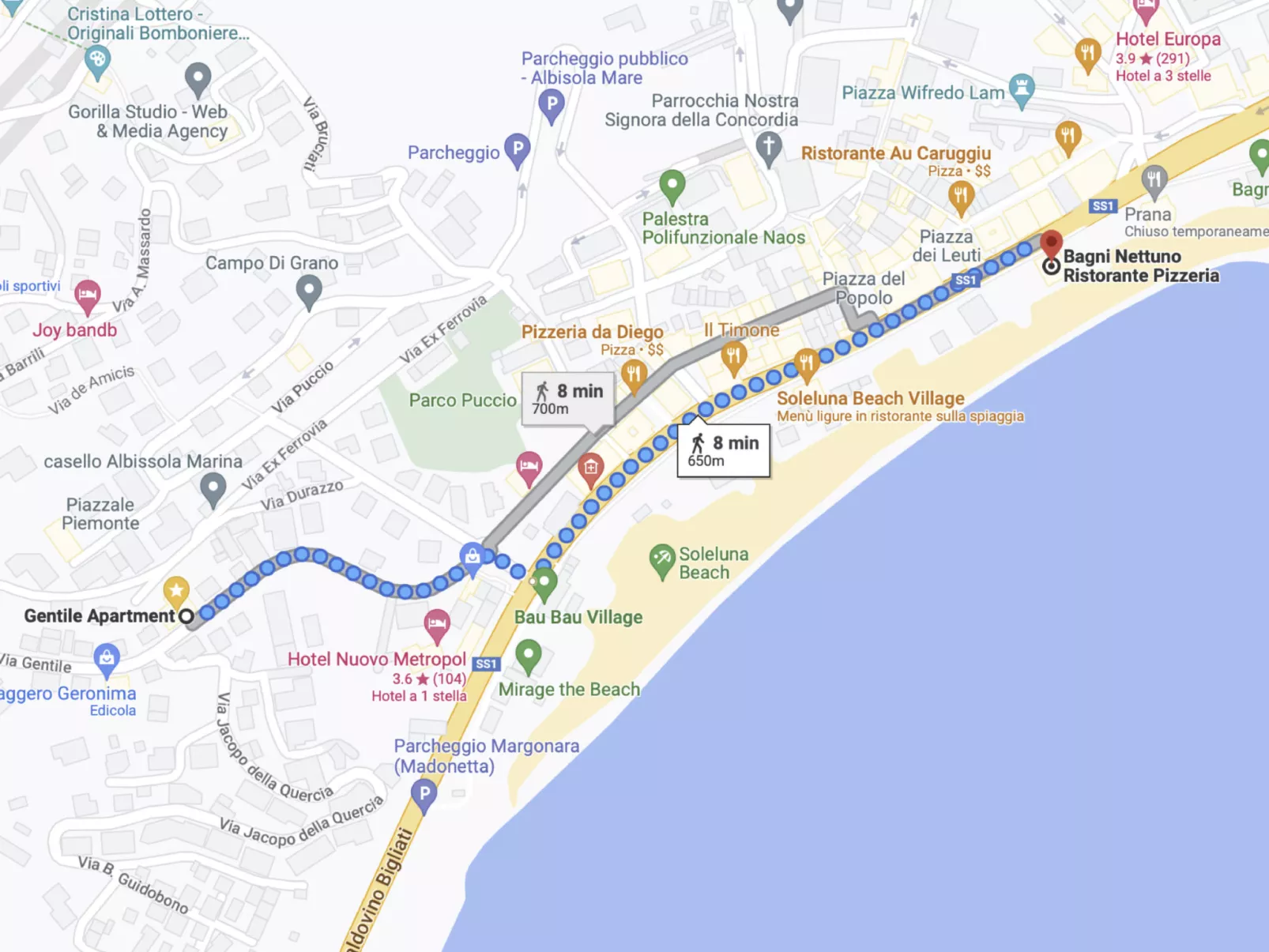 Hübsche Wohnung in Albissola Marina-Buiten