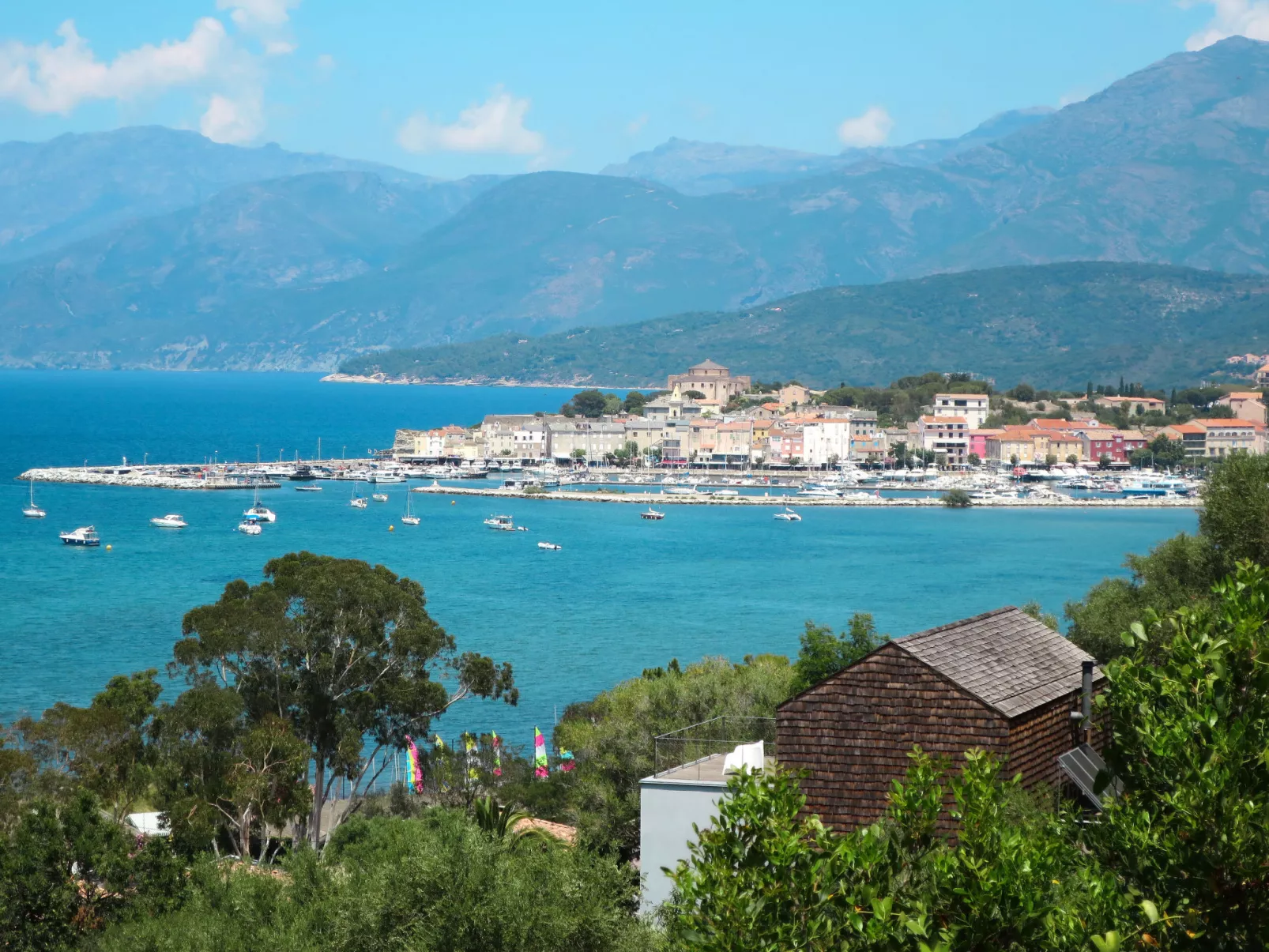 Pont de bateau, Meerblick mit privatem Pool