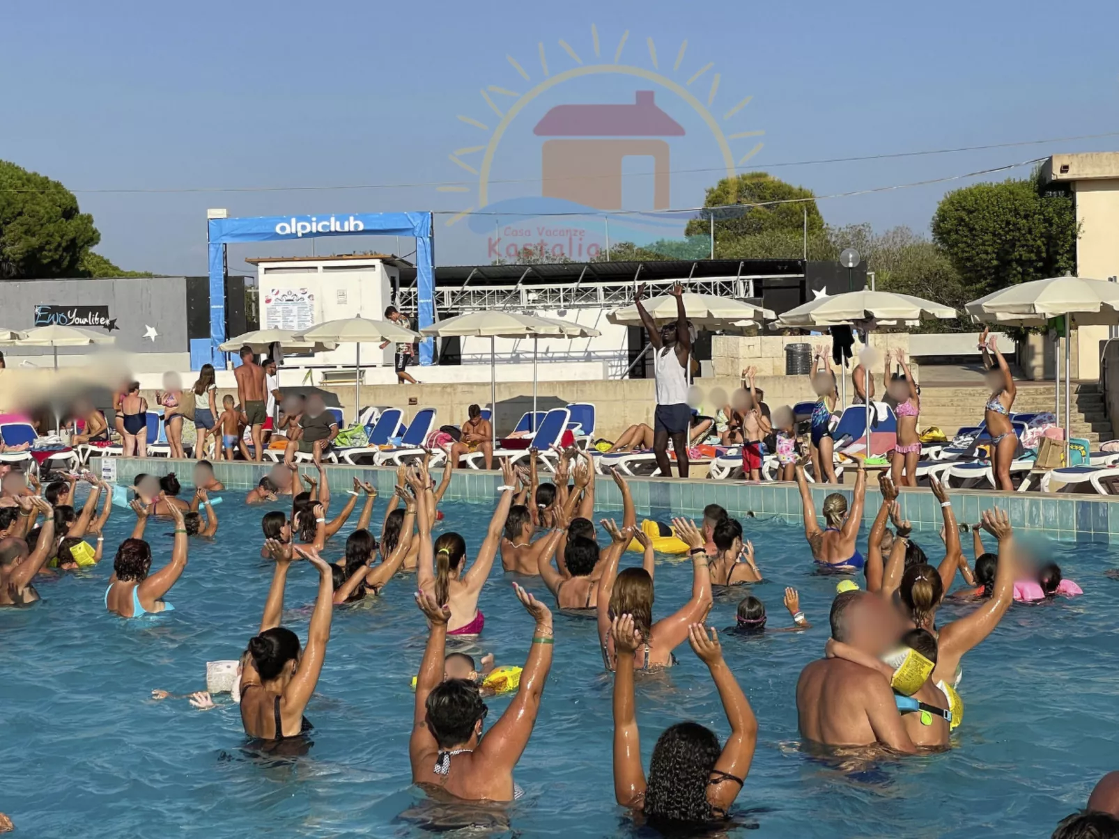 Wohnung "Kastalia4" mit Pool - Buiten