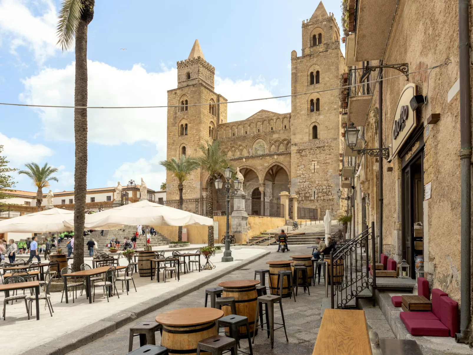 Terrasse des Zentrums