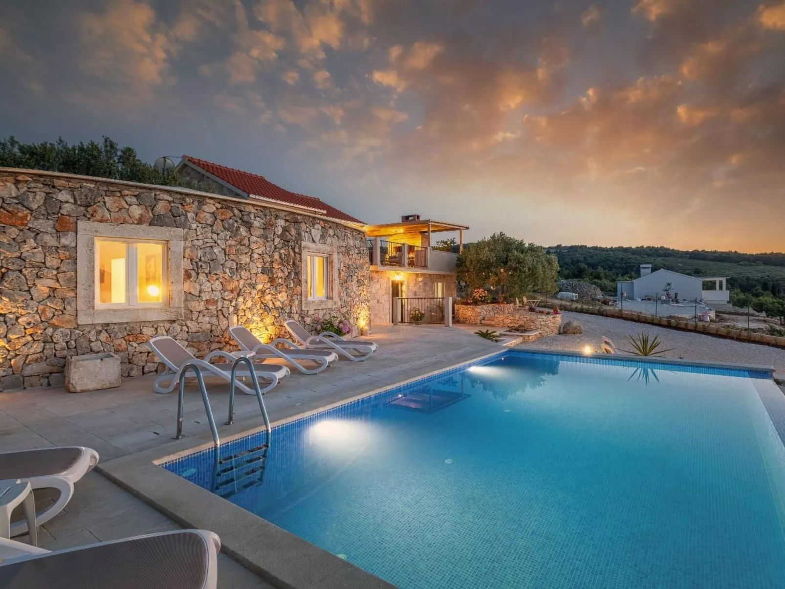 Villa Santa Lucia auf der Insel Brač-Buiten