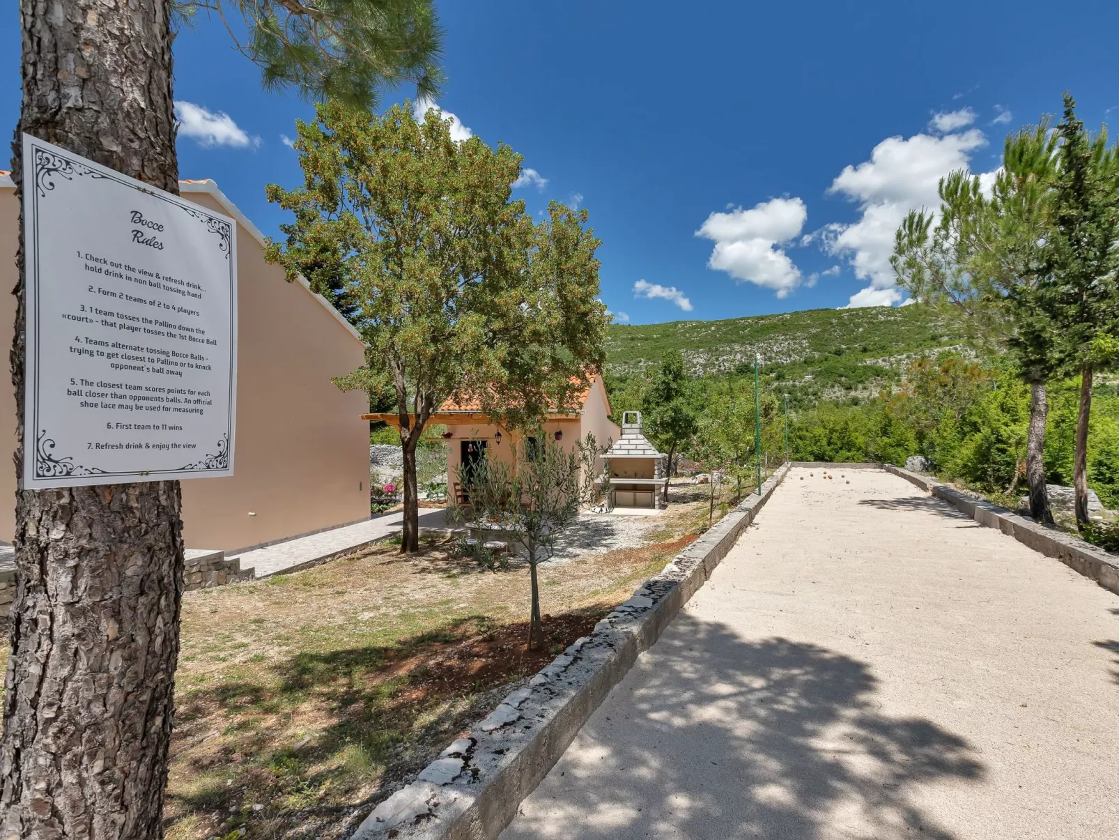 In Rašćane mit Beheiztem Pool-Buiten