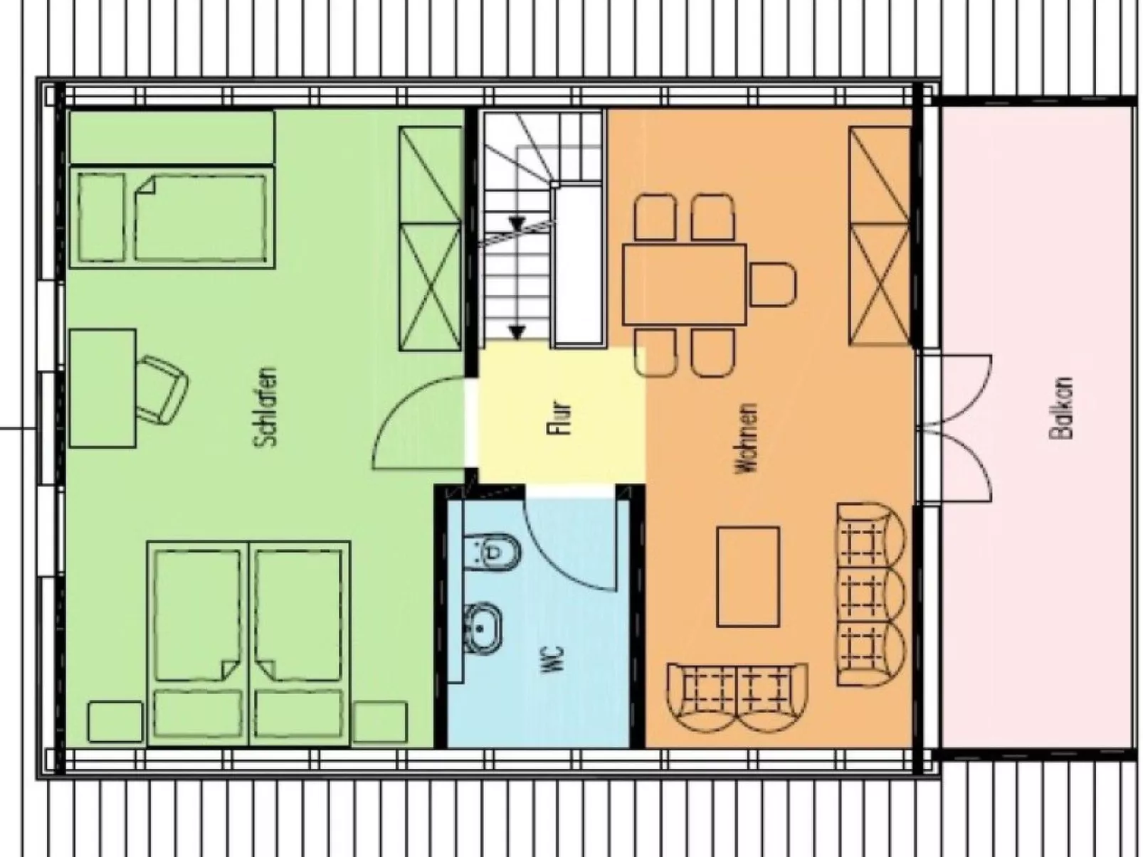 Luxus Chalets 1-Binnen