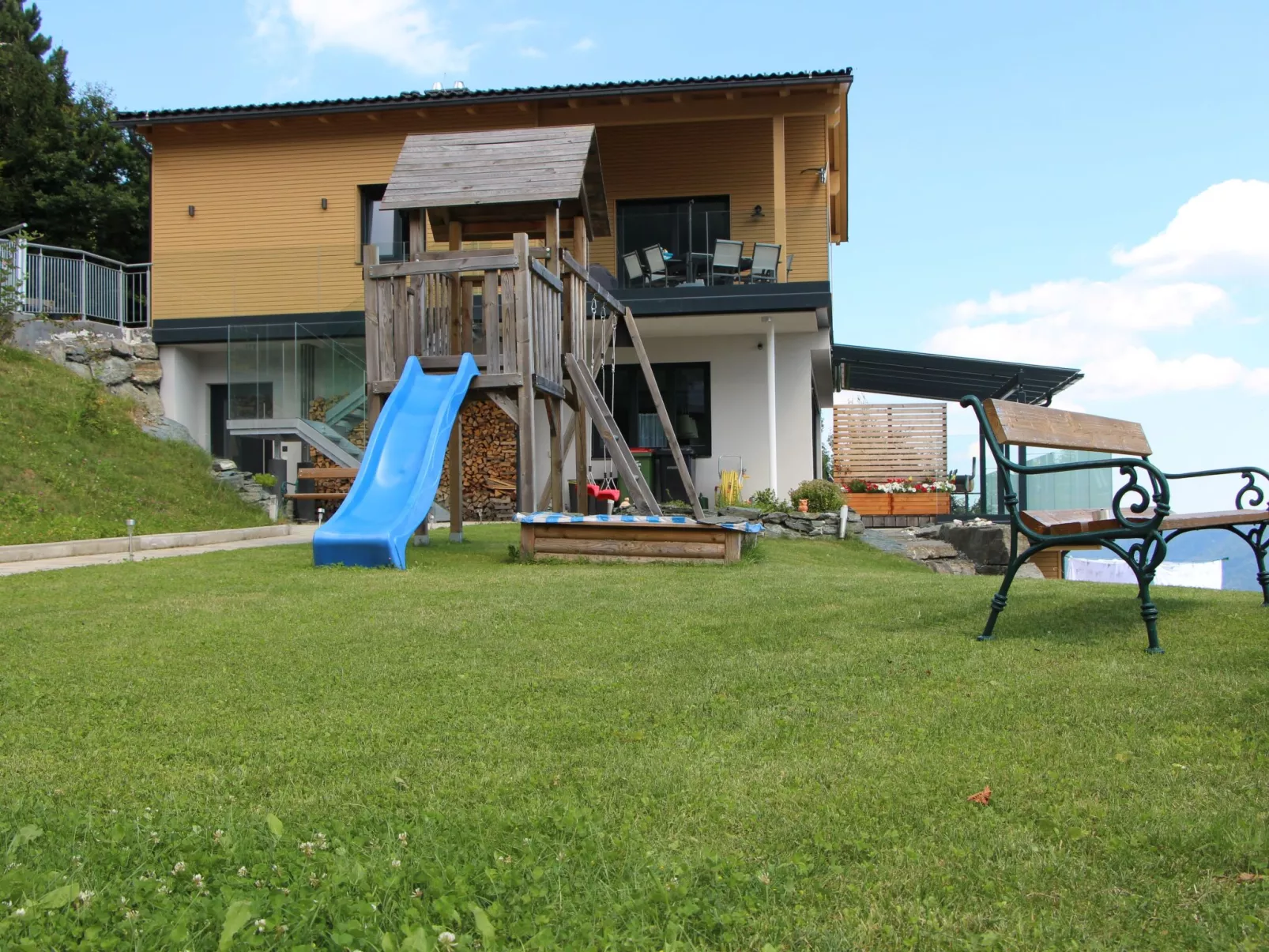 Freistehendes Ferienhaus mit Blick auf den See