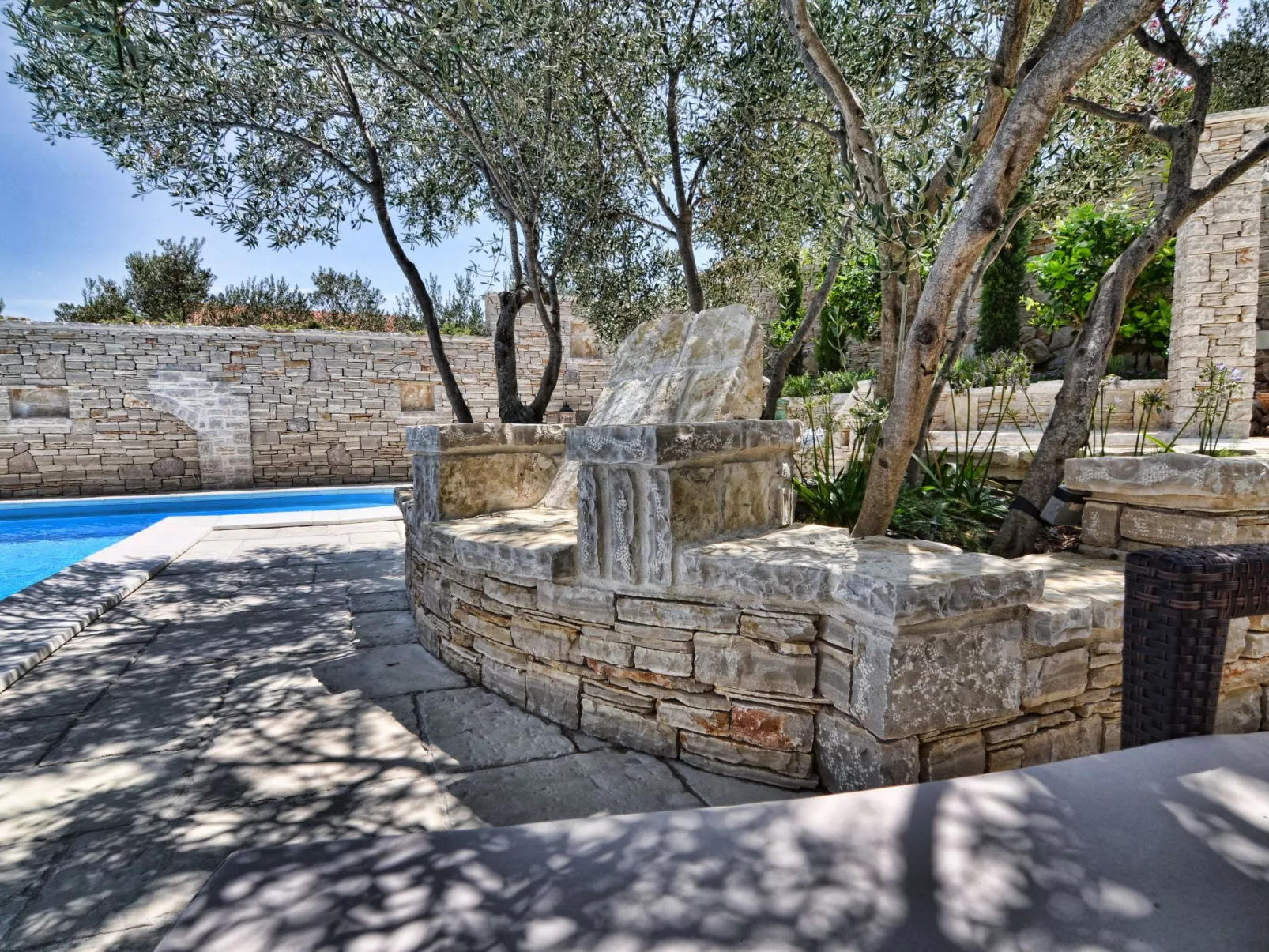 Wohnung "Villa Kos A-1" mit Pool-Buiten
