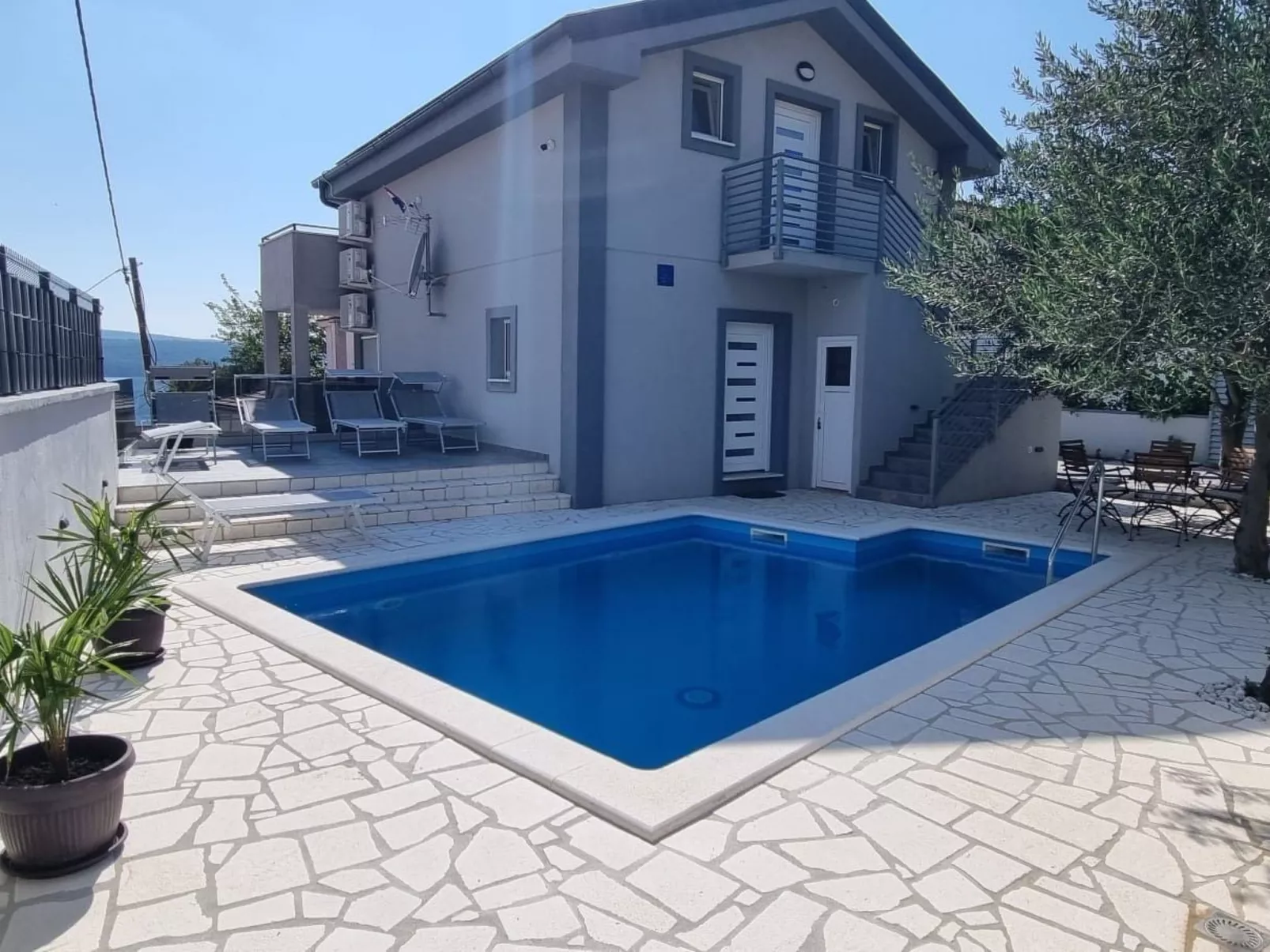 Villa mit beheiztem Pool mit Meerblick - TA Leut Agency-Buiten