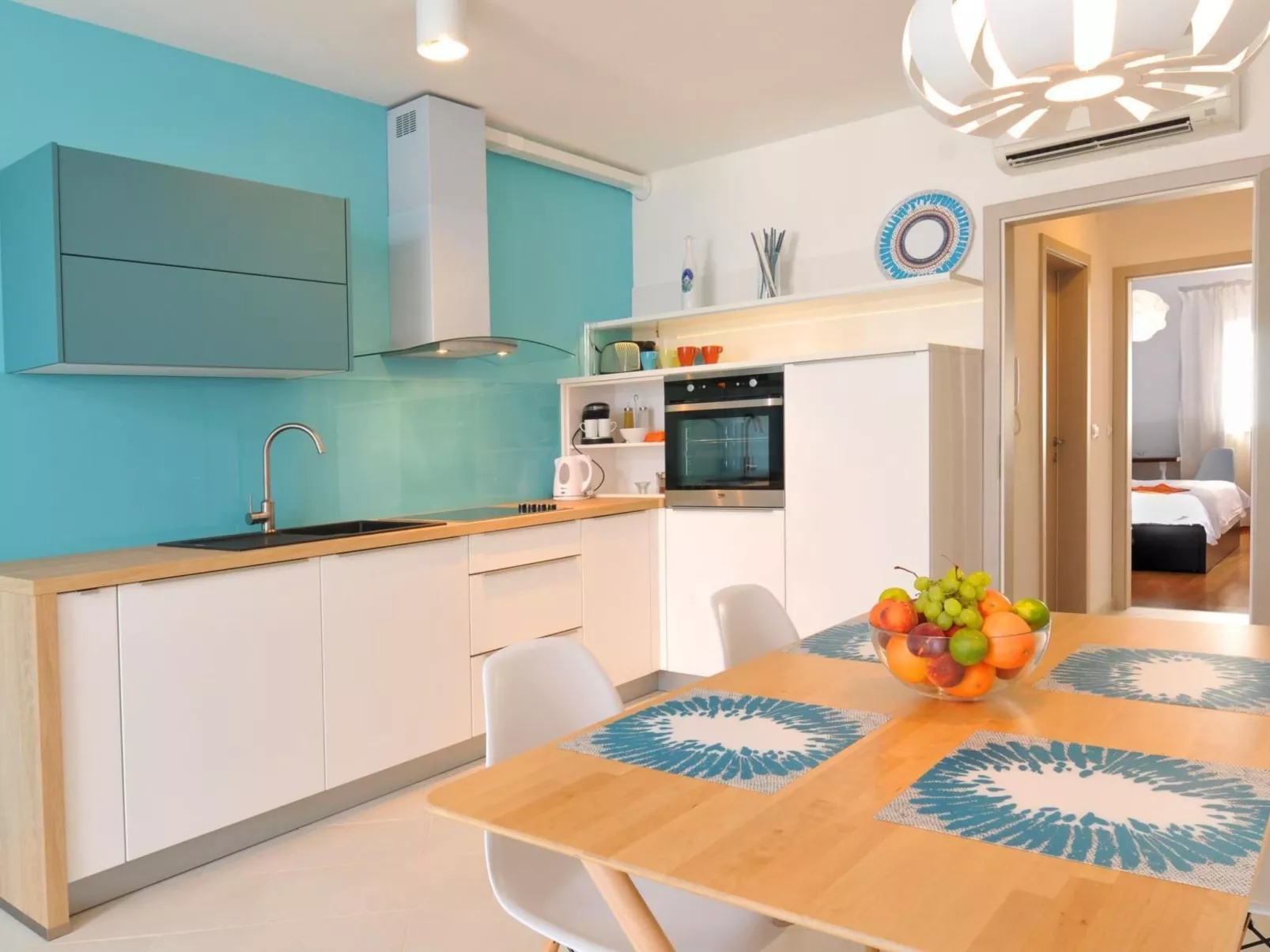 Appartement "Kat mali" mit Blick auf das Wasser