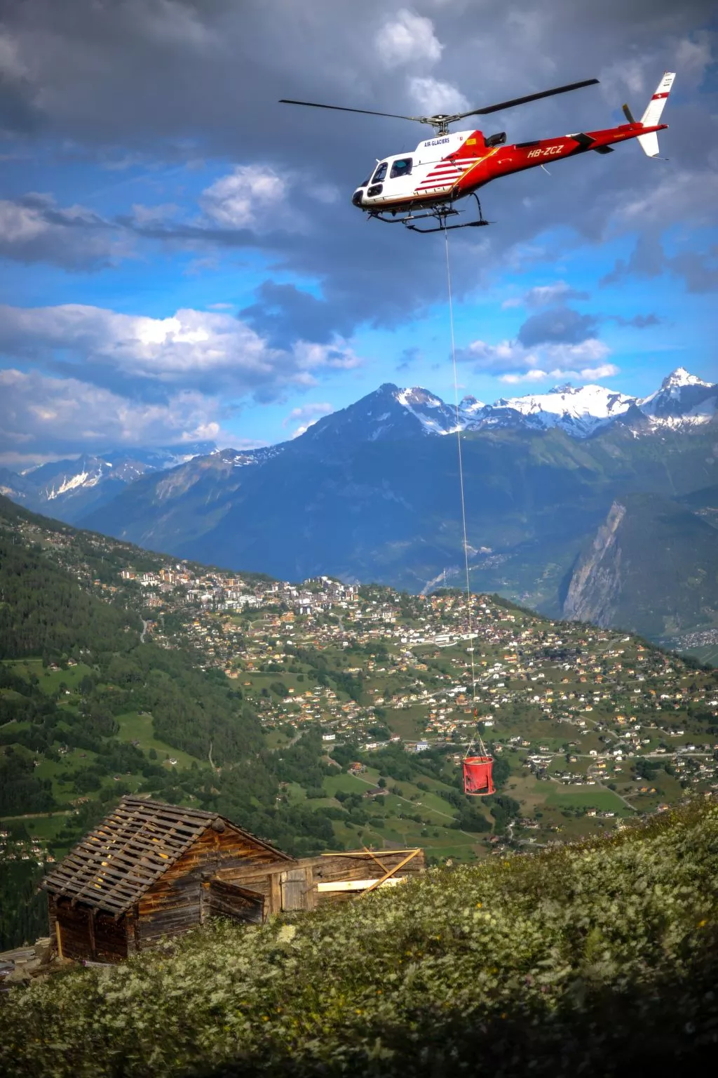 Alm Mayen im Wallis von 1904-Buiten