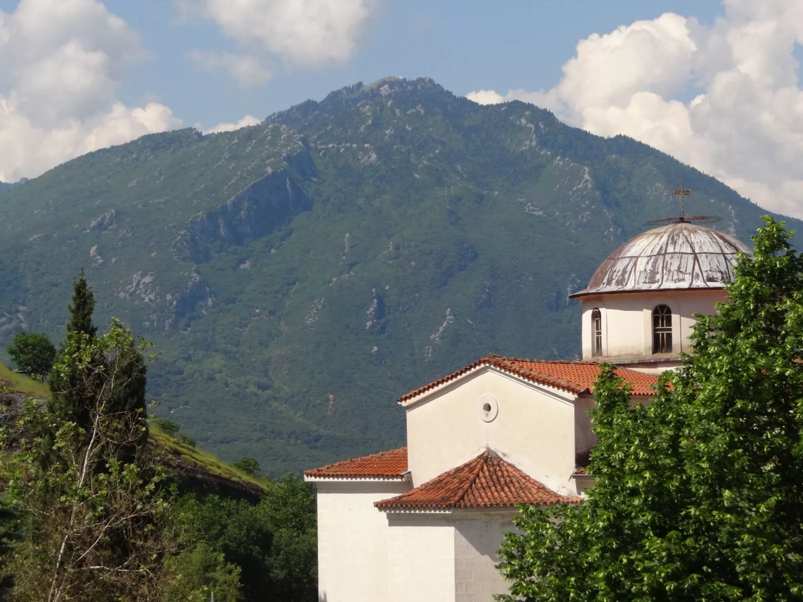 Theofanias Marmorhaus Meteora-Buiten