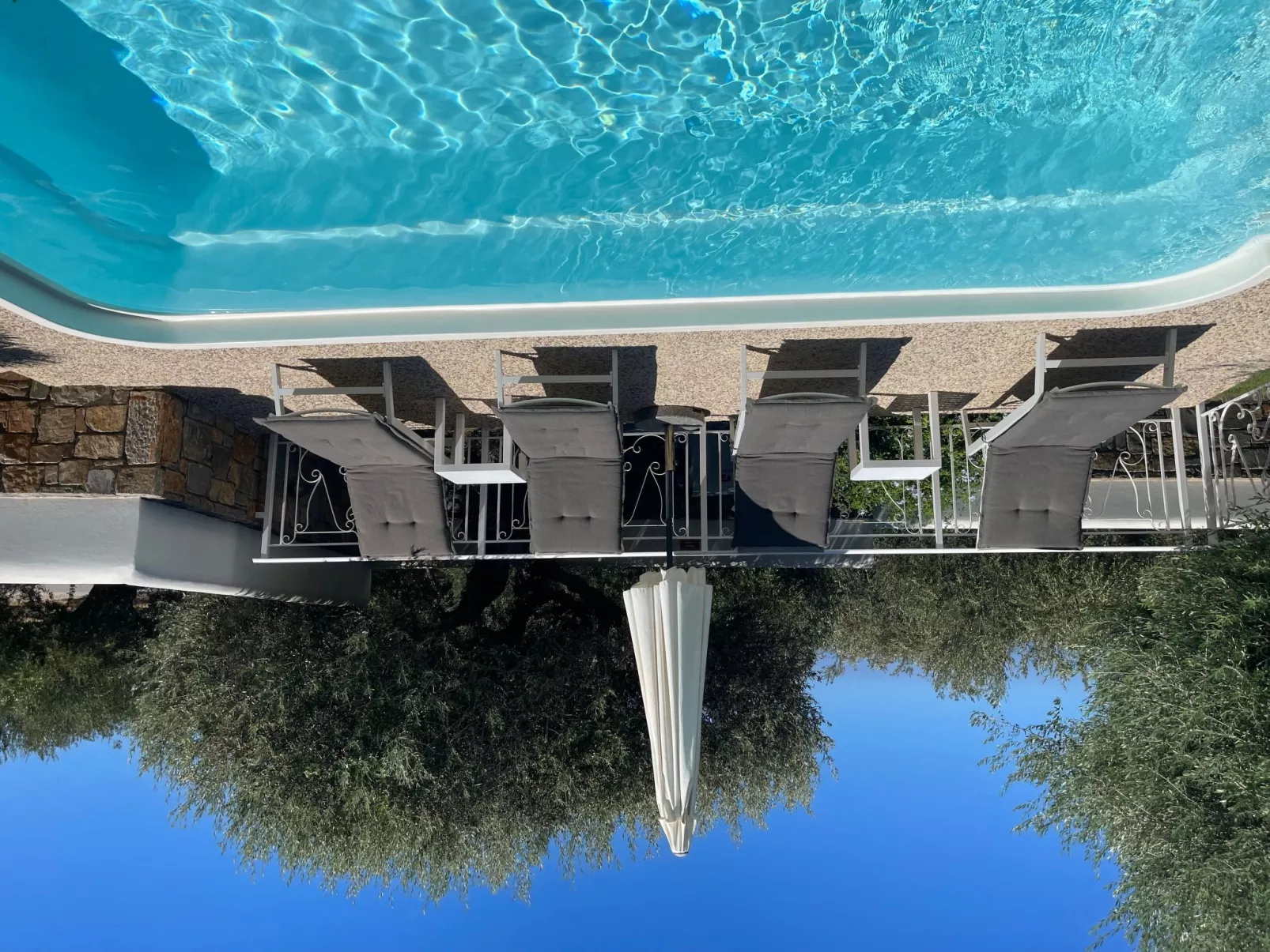 Nefeli Blue Villa in altem Olivenhain, Meerblick