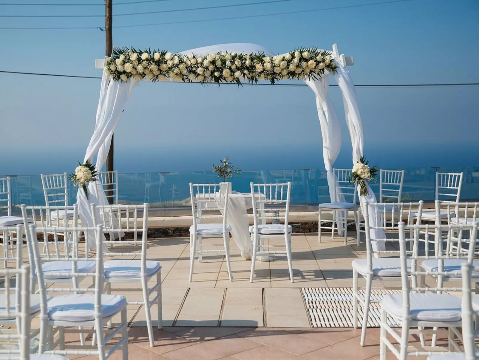 Hochzeit Villa Anemomylos Beheizter Pool Jacuzzi-Buiten