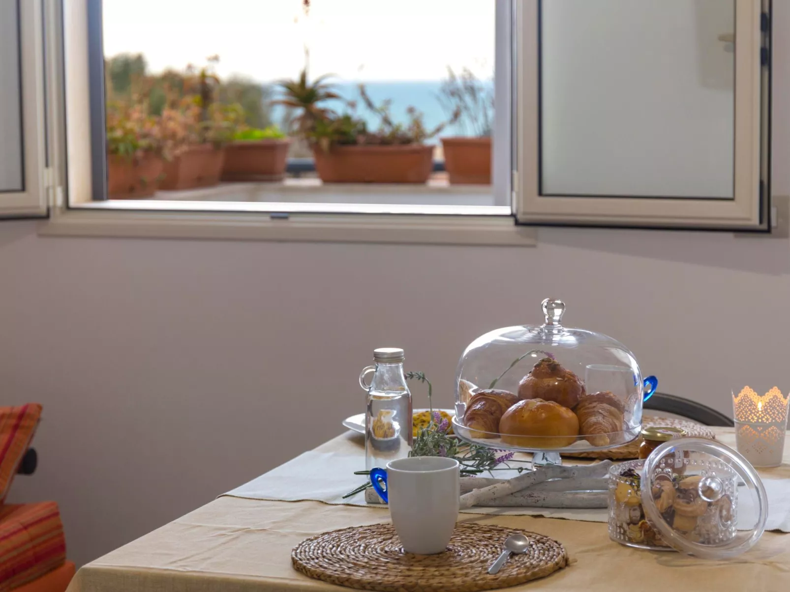Wohnung für 4 Personen mit Meerblick-Binnen