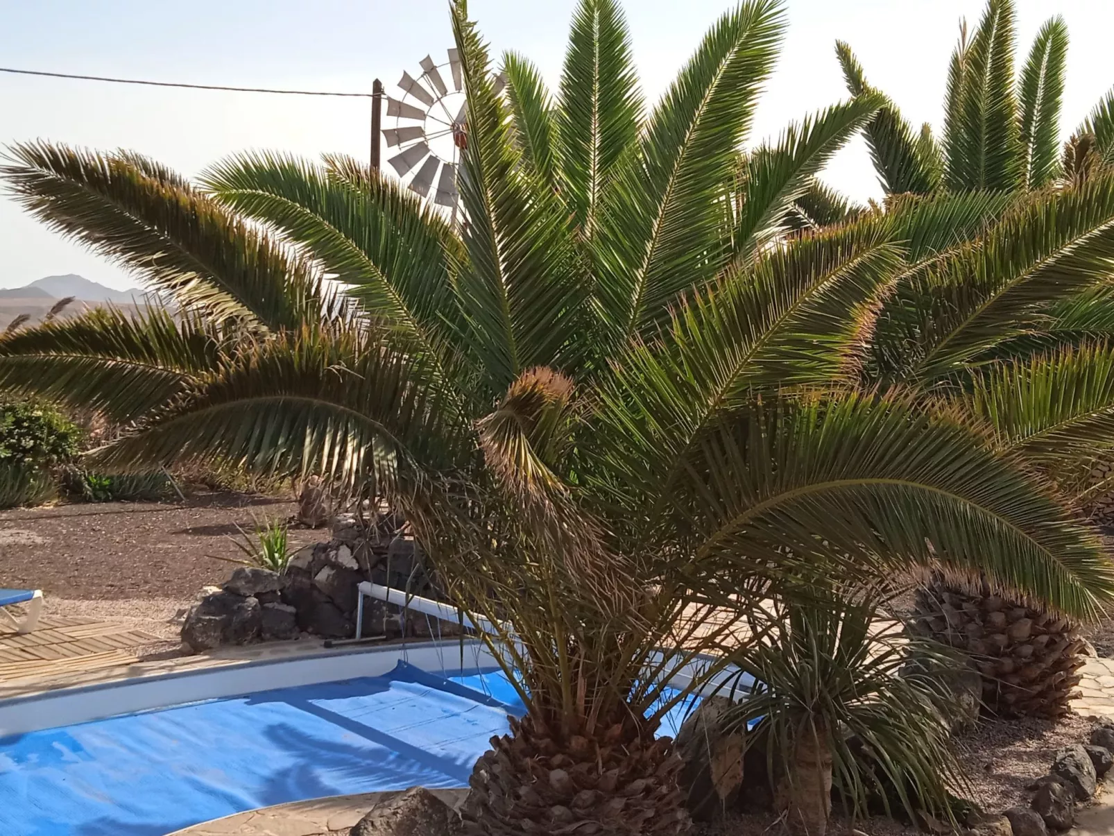 Kanarisches Haus mit privatem Pool und Garten-Buiten