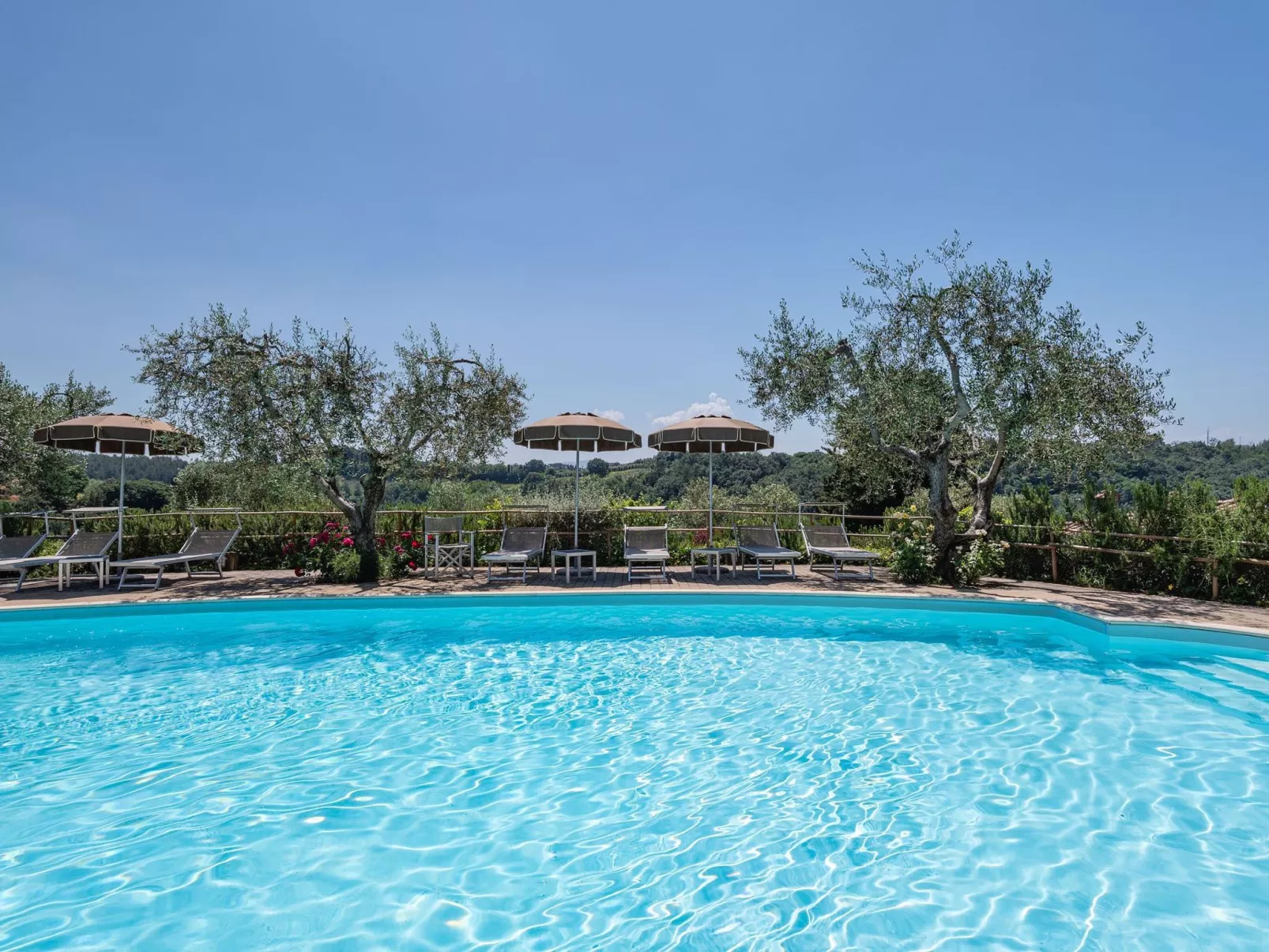 Wohnung in einem Ferienhaus mit Schwimmbad im Herzen der Toskana.