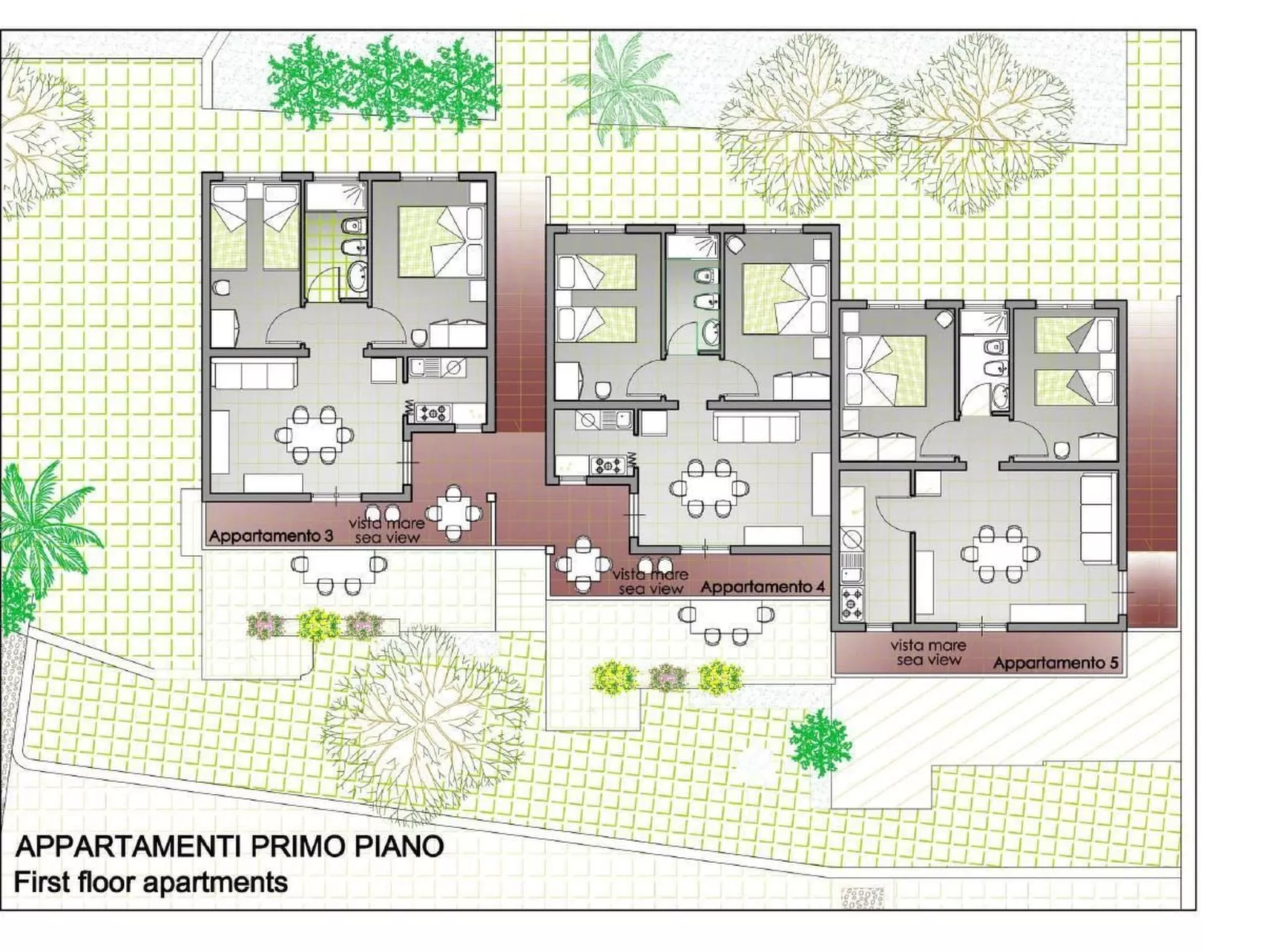 Wohnung in einer Residenz, nur wenige Meter vom Meer entfernt-Binnen