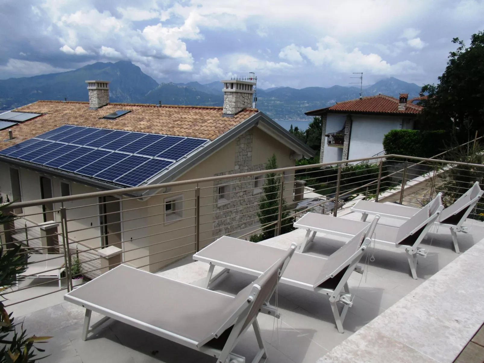 Flacher Sonnenaufgang