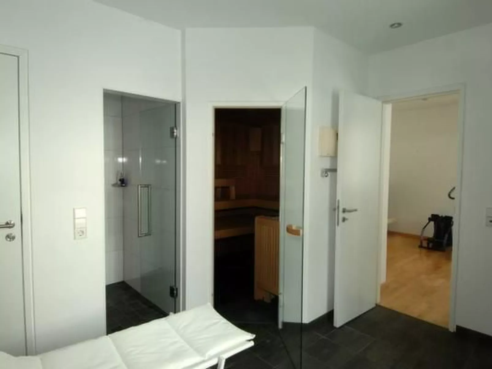 Modernes Luxusapartment am Hang, Wellnessbereich-Binnen