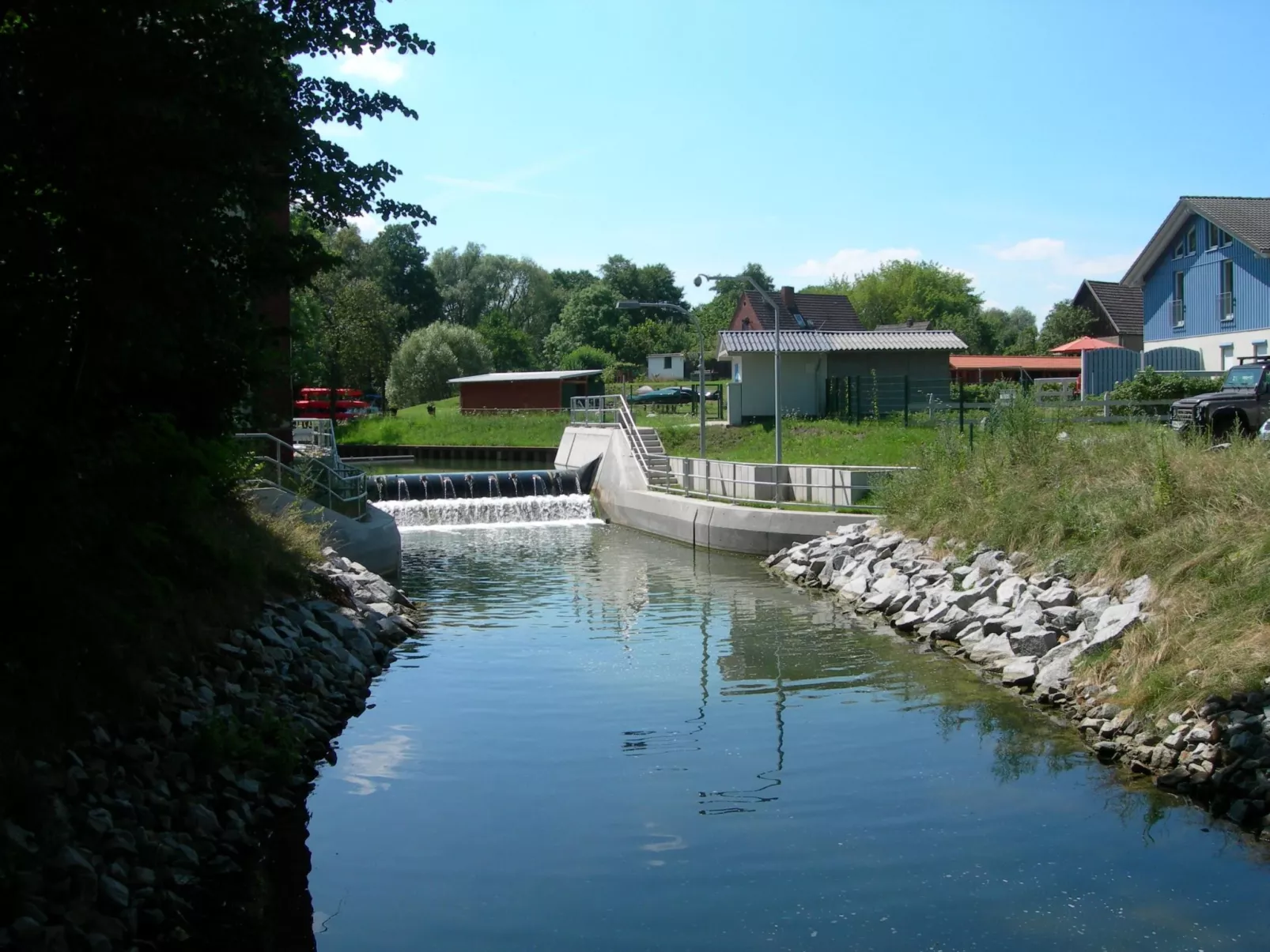Wasserschleuse in Wesenberg-Strasen-Binnen