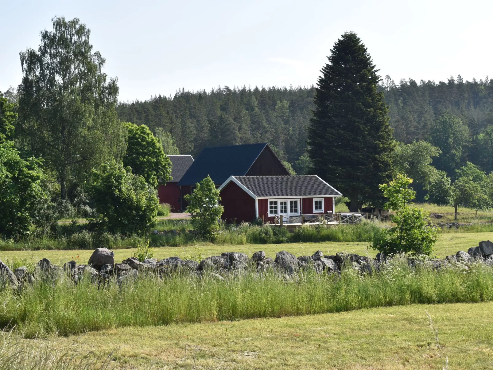 Typisch schwedisches Ferienhaus mit Garten-Buiten