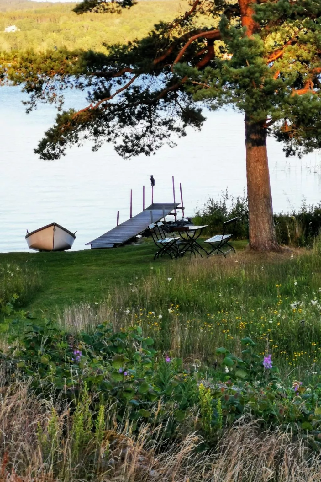 Am See Åsunden mit herrlicher Aussicht-Buiten