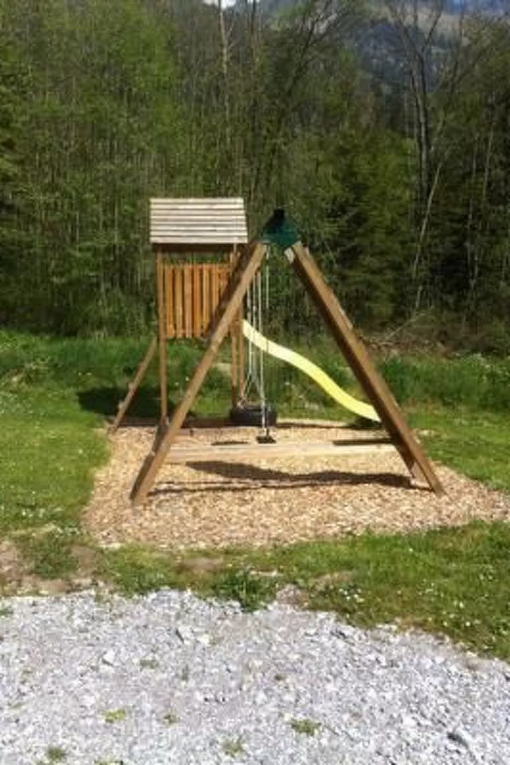 Chalet/ Blockhaus auf Camping-Buiten