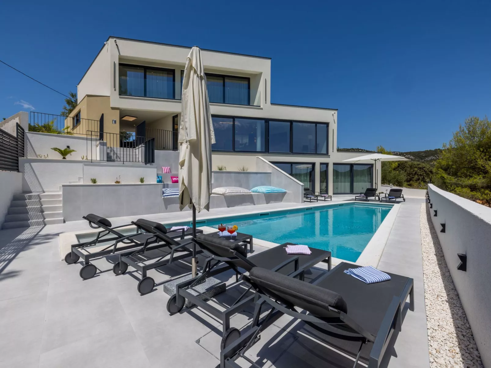 Mar Escape Villa mit Pool und Meerblick Kroatien-Binnen