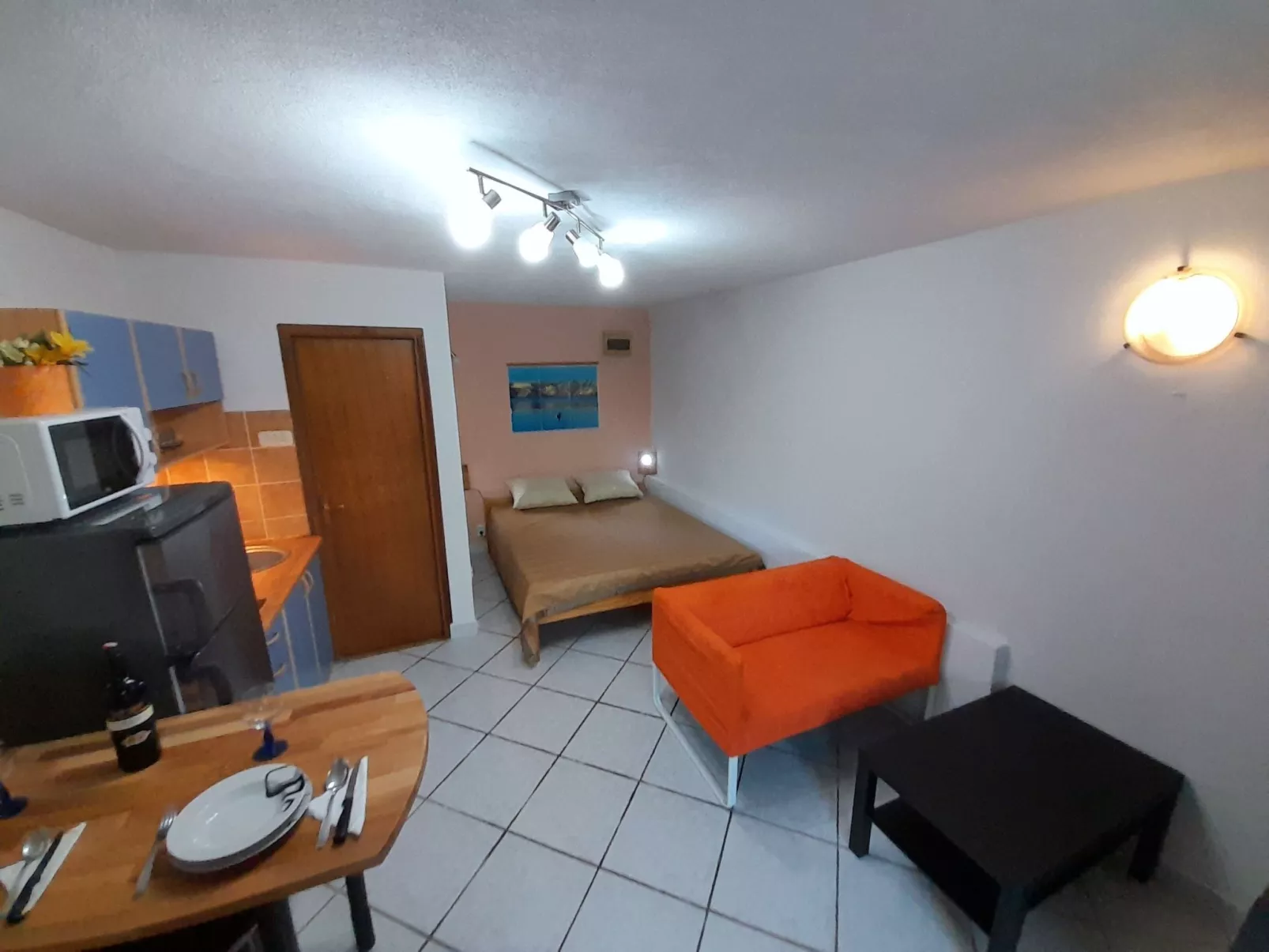 Studio mit Terrasse für zwei Personen-Binnen