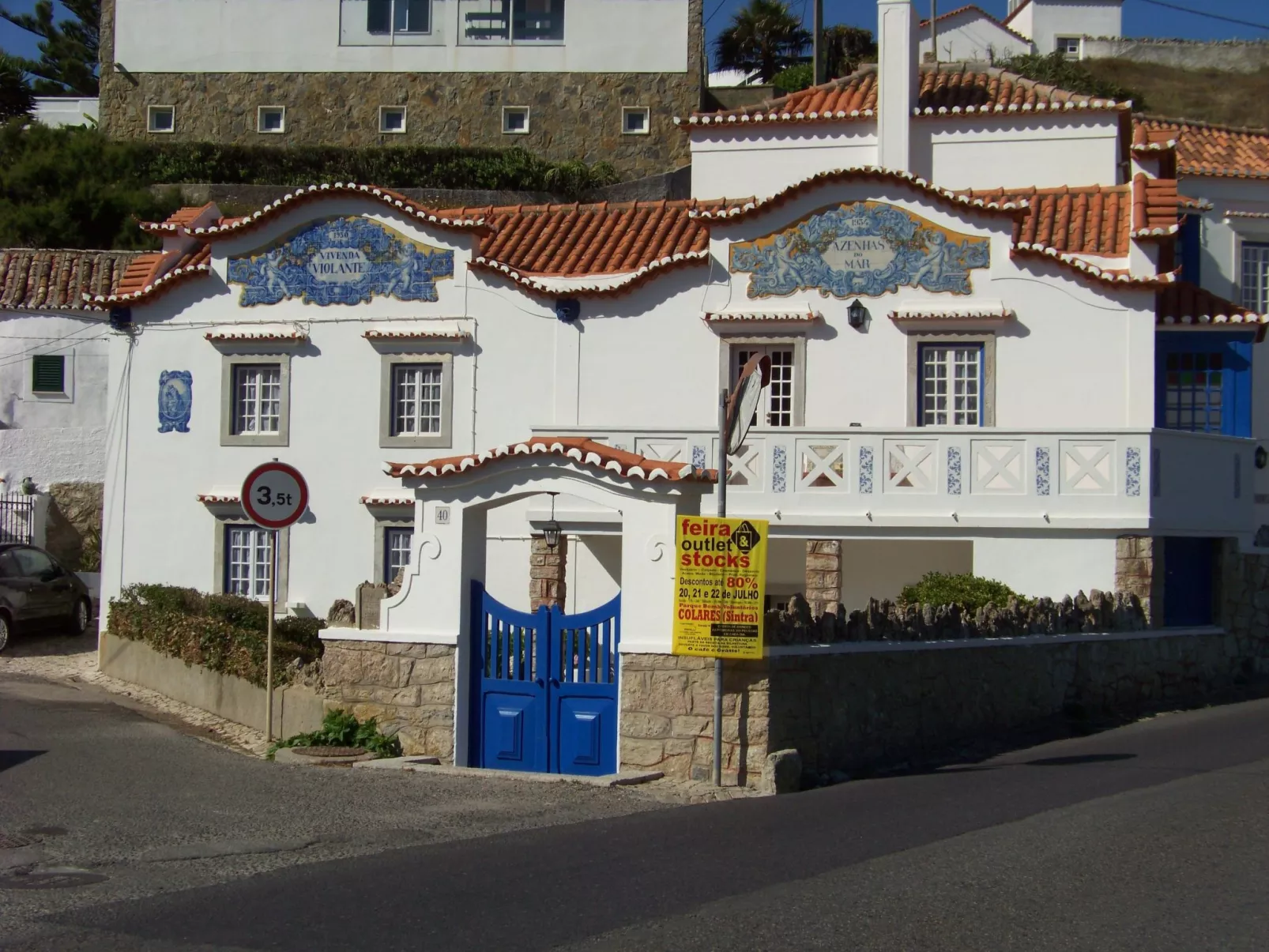 Schöne Wohnung in Azenhas Mar mit großem Garten-Buiten