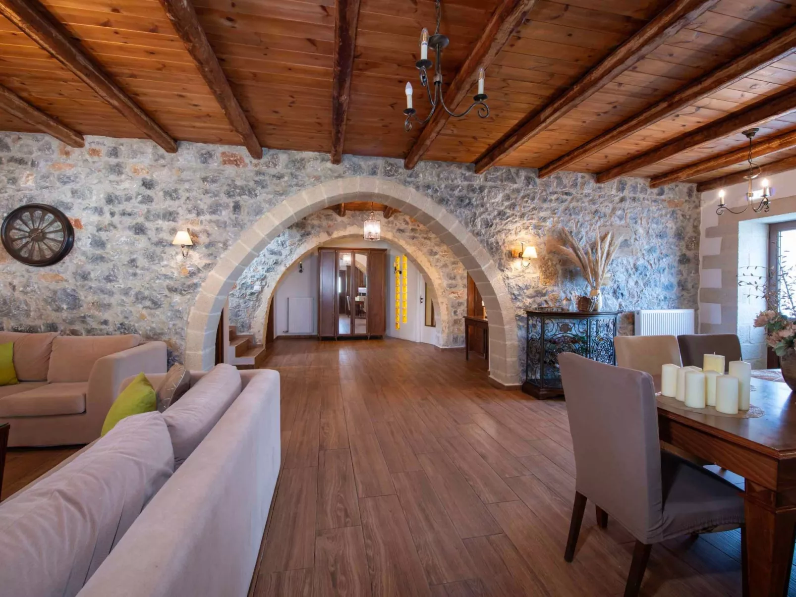 Geroulios Kastro Villa I-"Frei "Beheizter Pool,Meerblick-Binnen