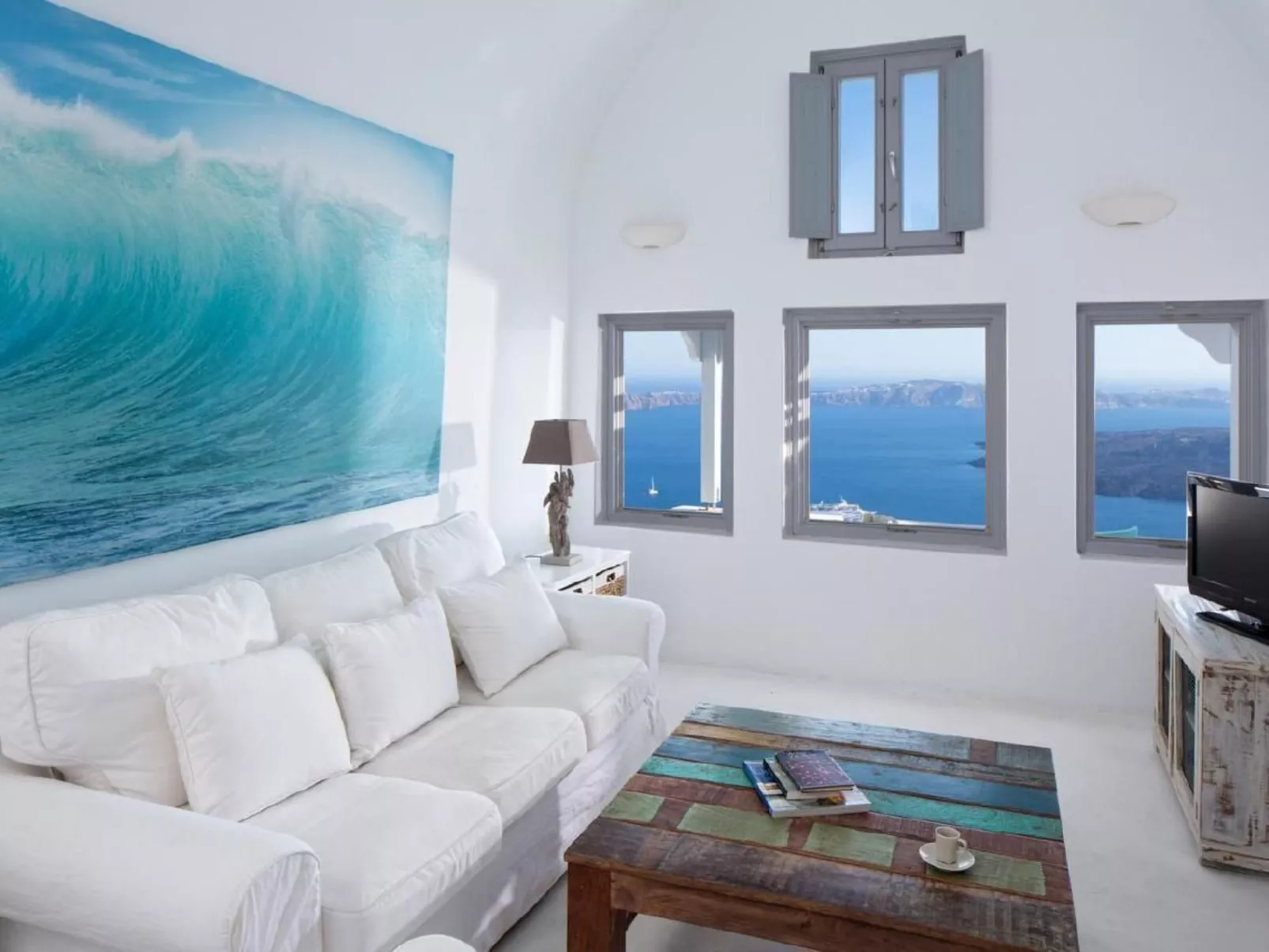 Stilvolle Villa mit Pool und herrlichem Meerblick-Binnen