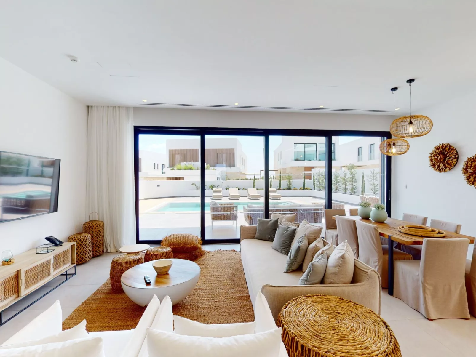 Periyiali Resort - Seitlicher Meerblick Villa Erato - 19-Binnen