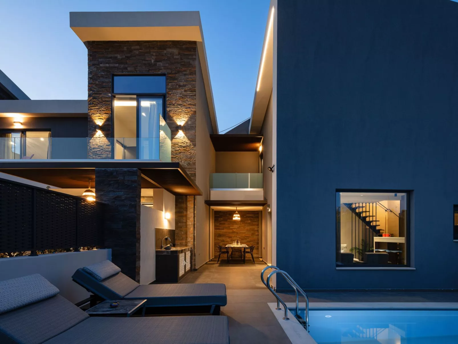 VillAgioi III - Pool Villa und 450m zum Sandstrand-Binnen