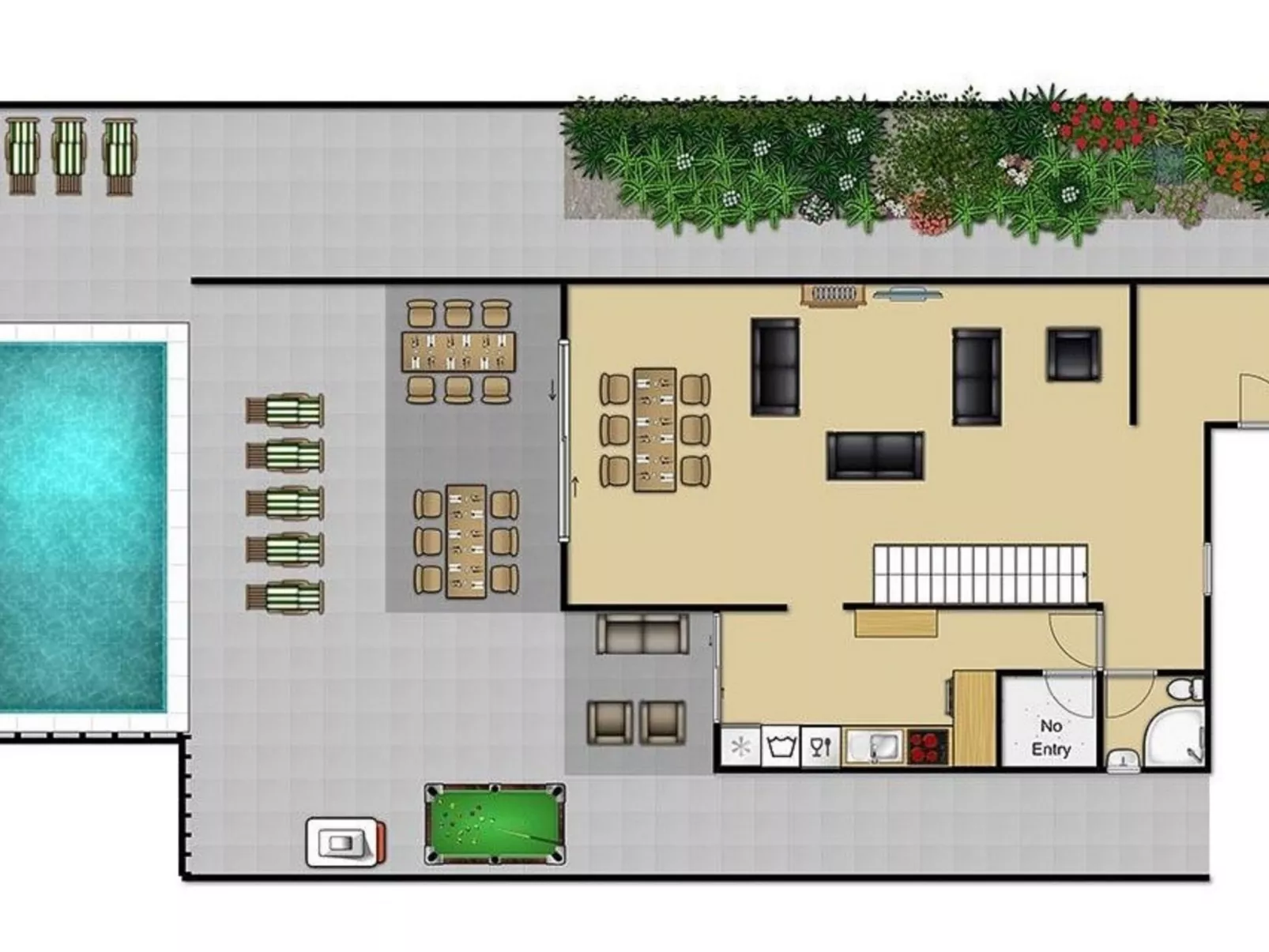 Chalet "Villa Oceano" mit privatem Pool-Binnen