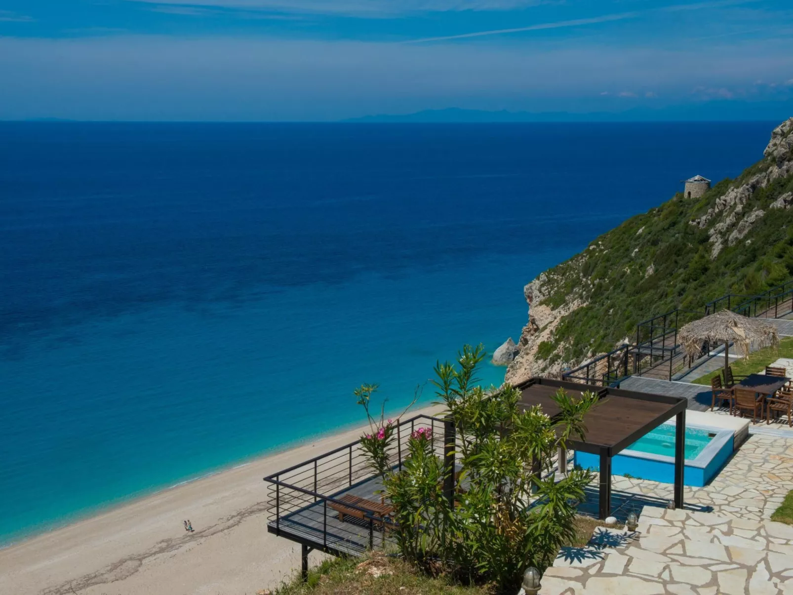 Großes Ferienhaus in Lefkada mit Eigenem Pool-Buiten