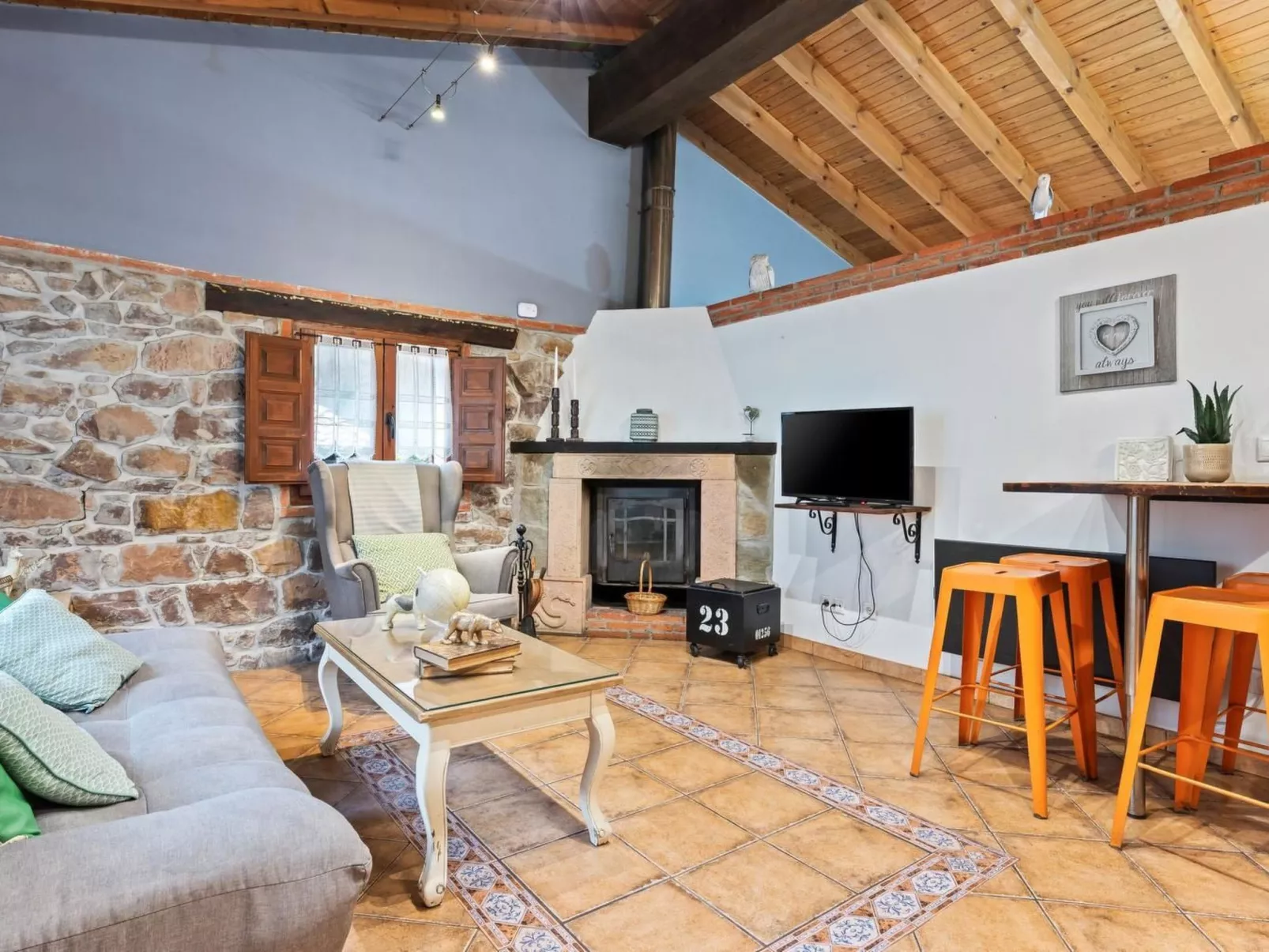 Ländliche Wohnung El Carbayu-Binnen