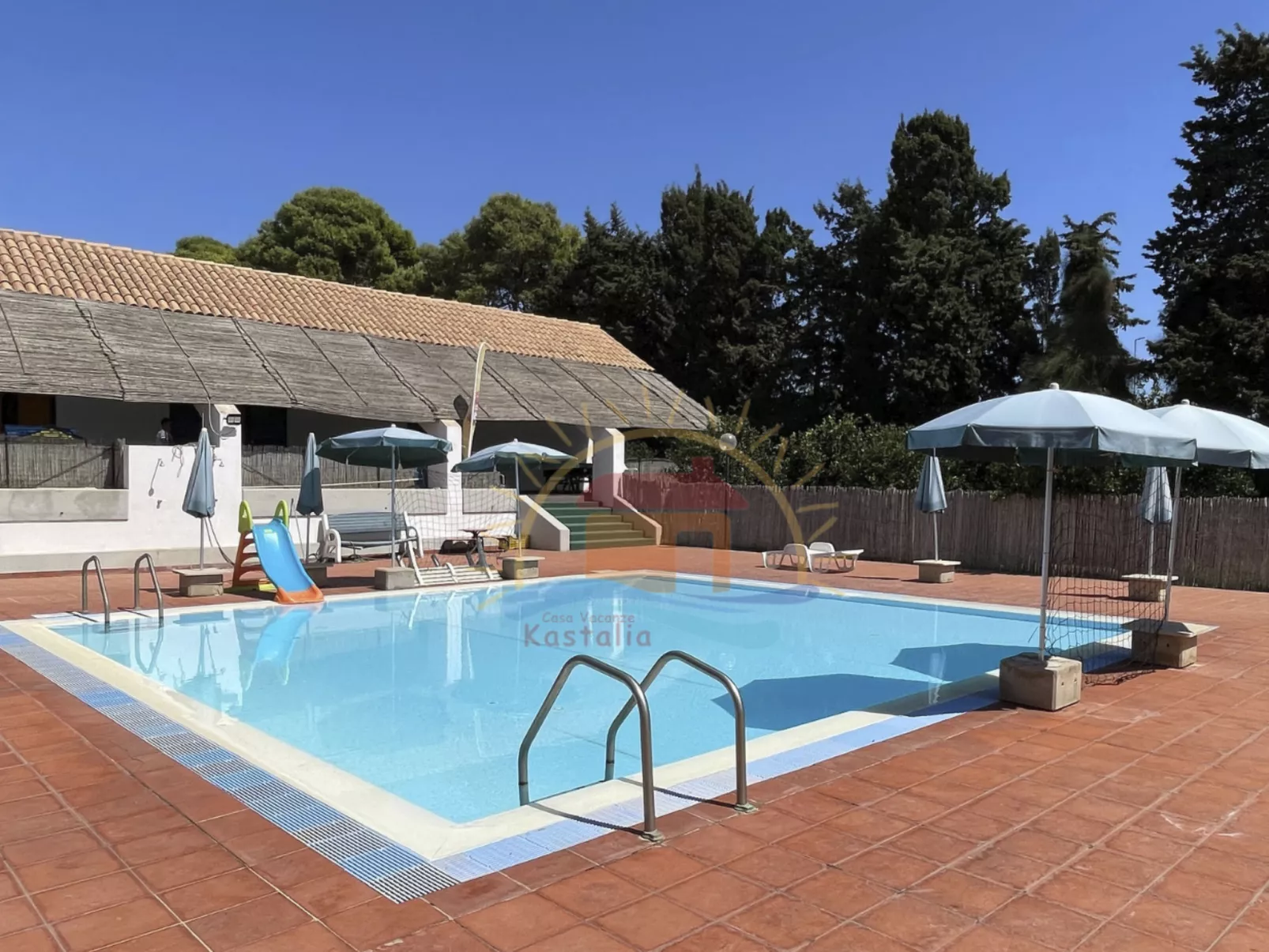 Wohnung "Kastalia4" mit Pool - Buiten