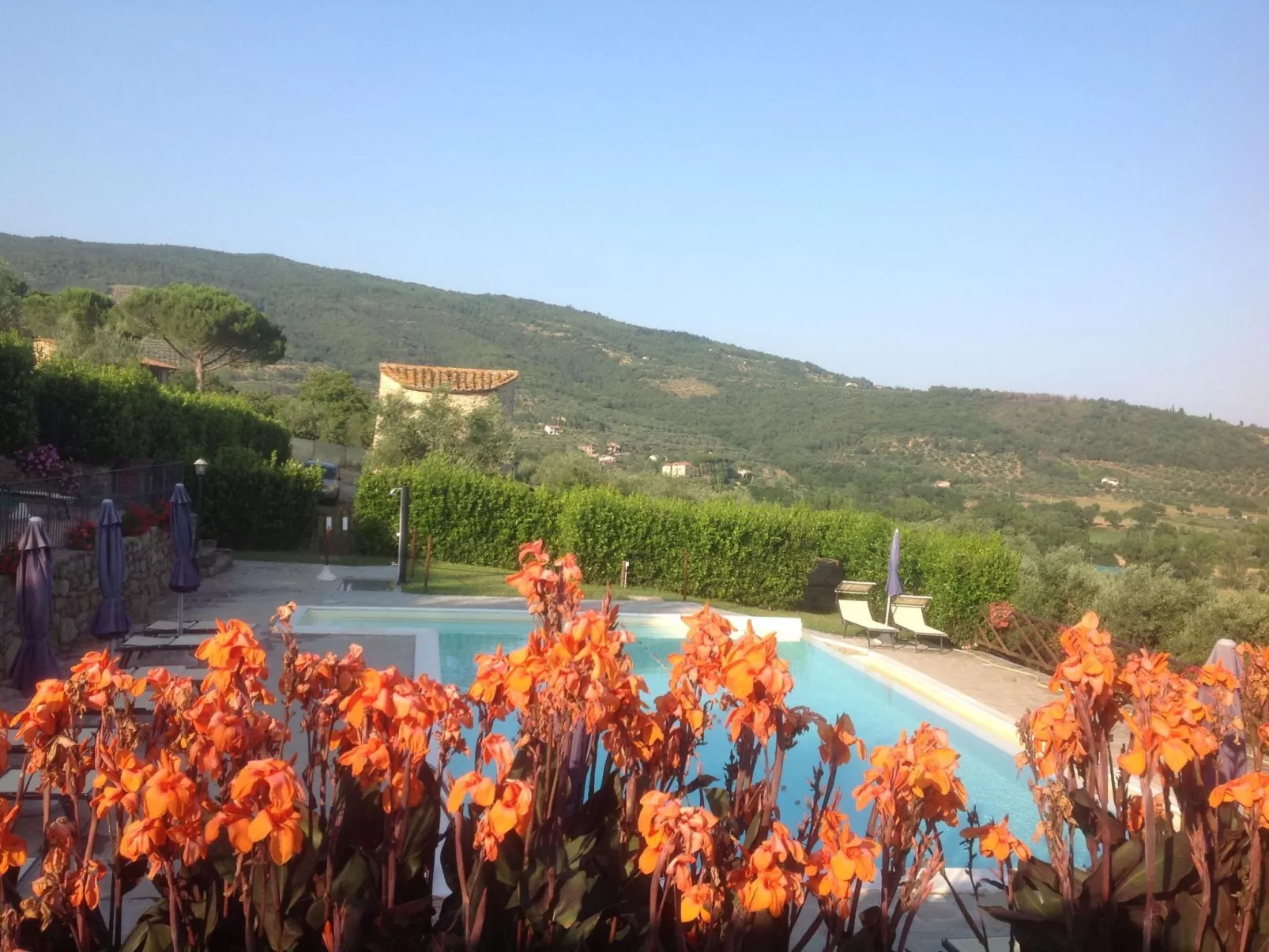 Wohnung in Sanguineto mit privatem Parkplatz-Buiten