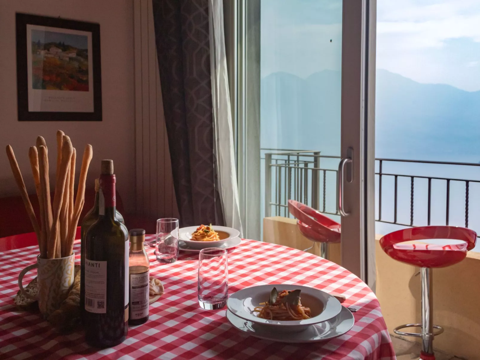 Terrazza a Lago - Zweizimmerwohnung mit Terrasse und Schwimmbad-Binnen