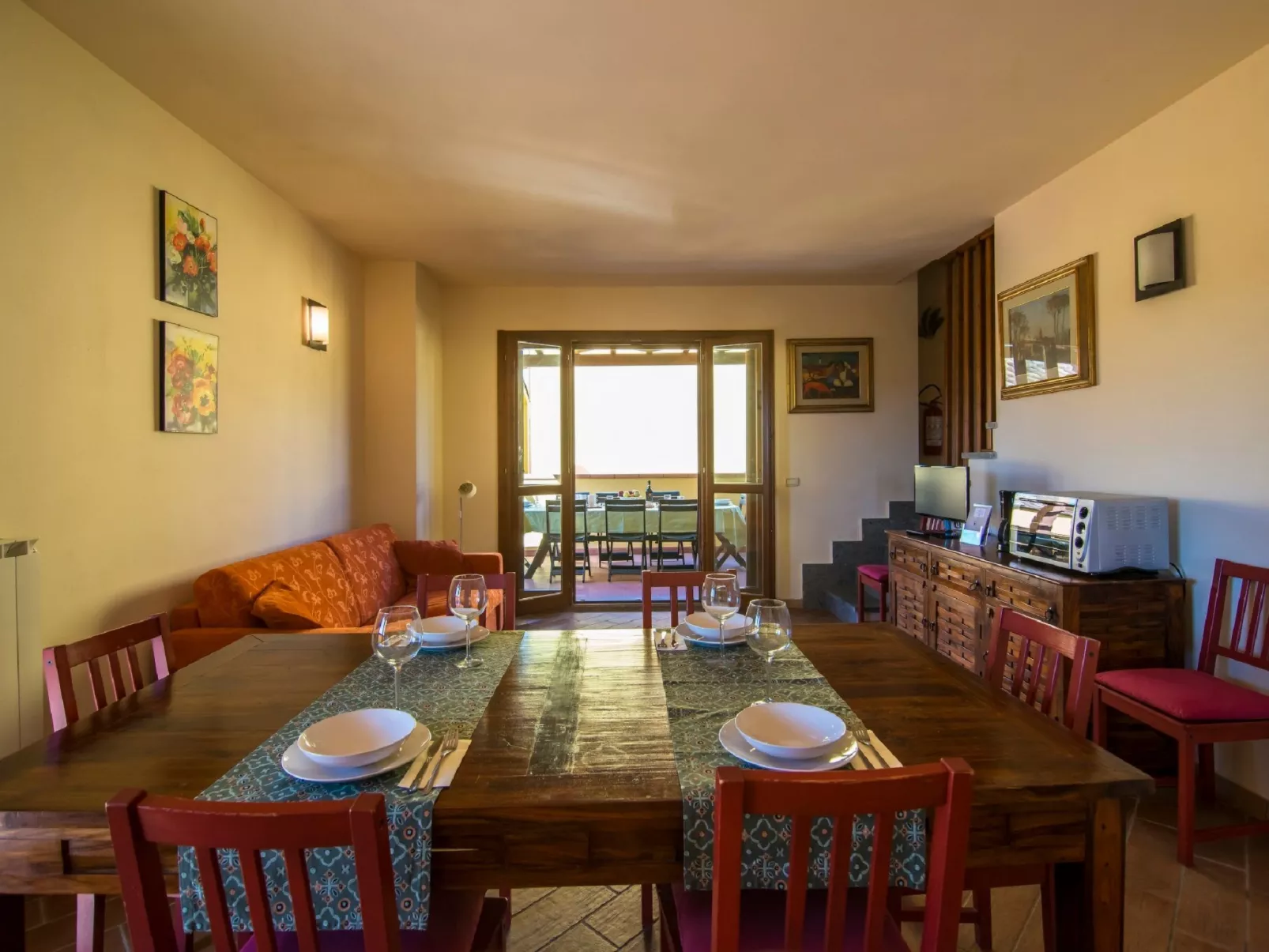 Wohnung in Alberese mit Panoramaterrasse-Binnen